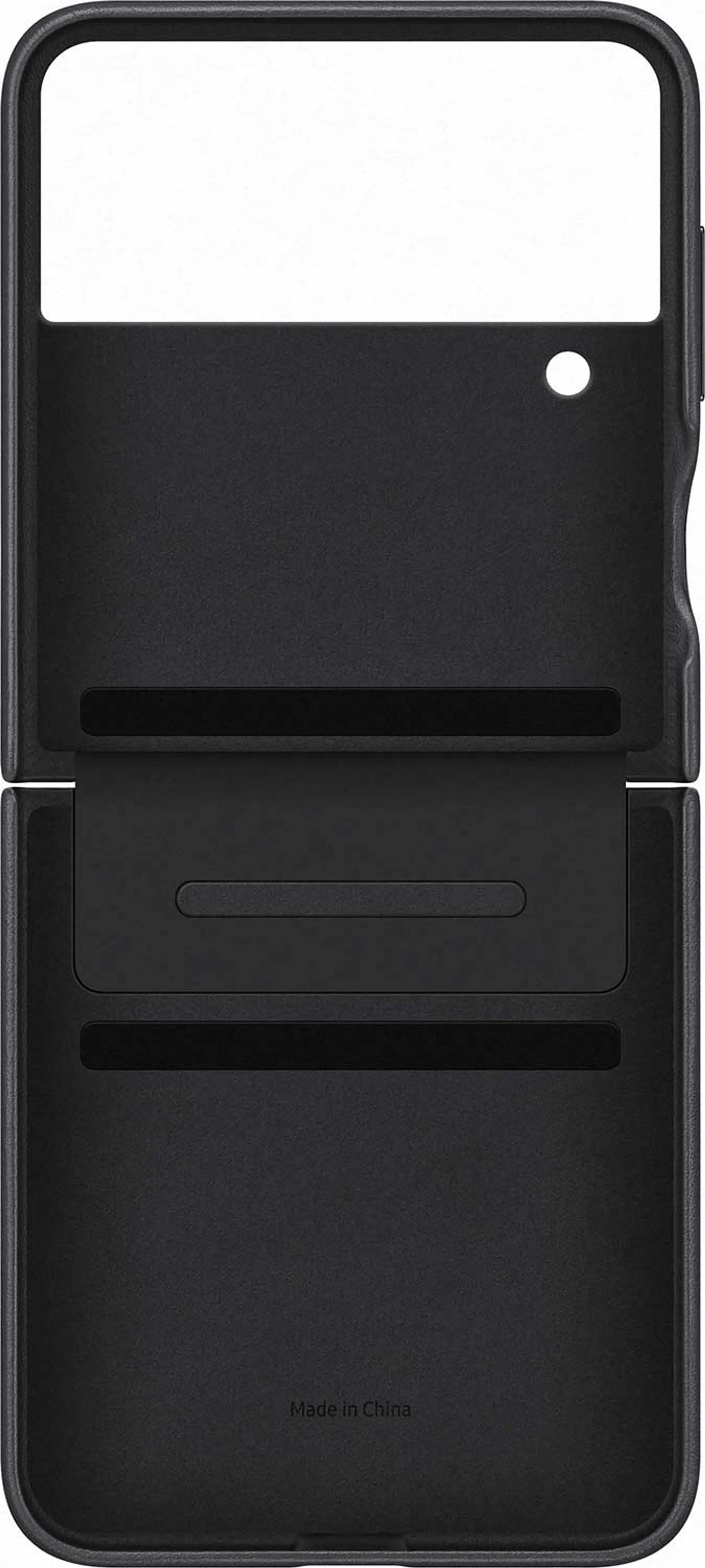 Samsung Flap Leather Cover pour Galaxy Z Flip4 - Noir image