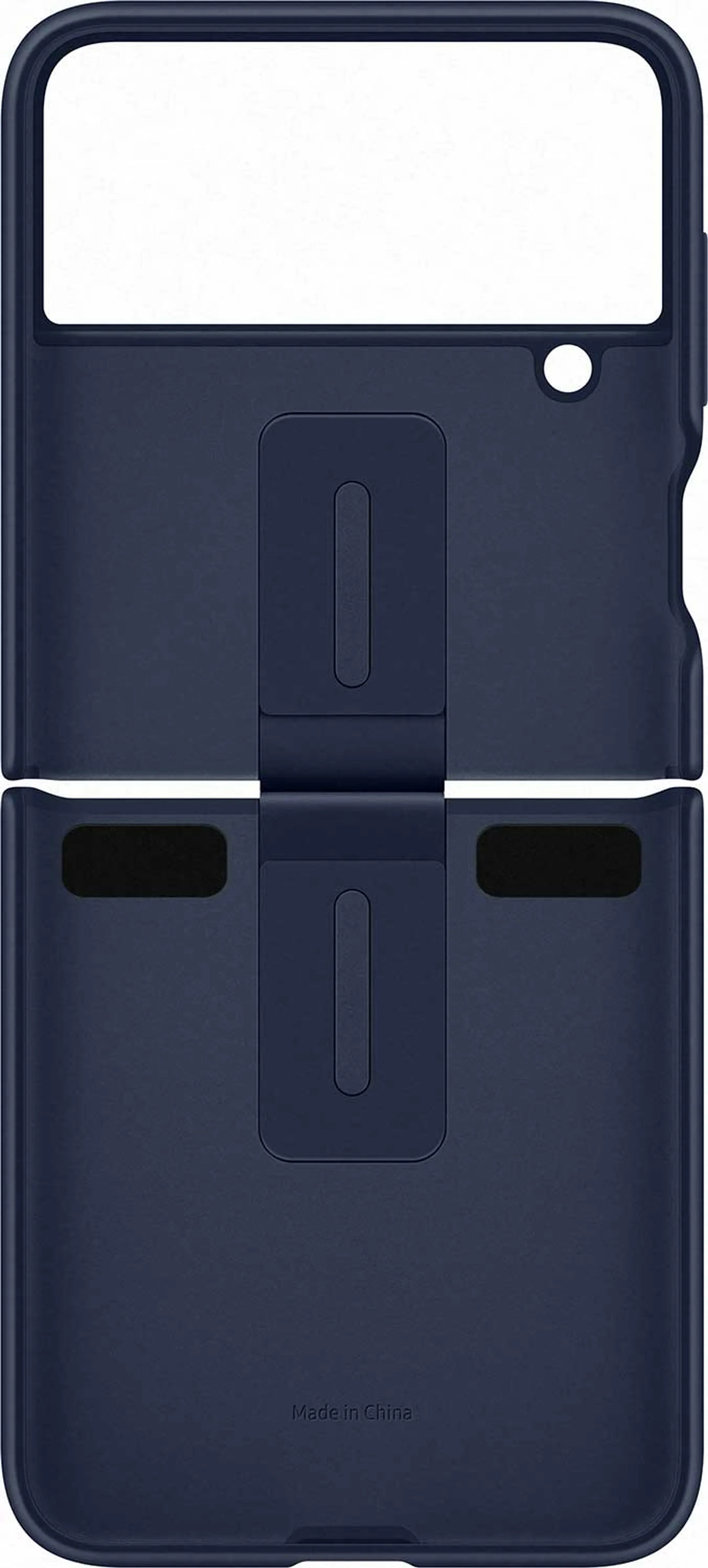 Silicone Cover met Ring voor Galaxy Z Flip4 - Navy