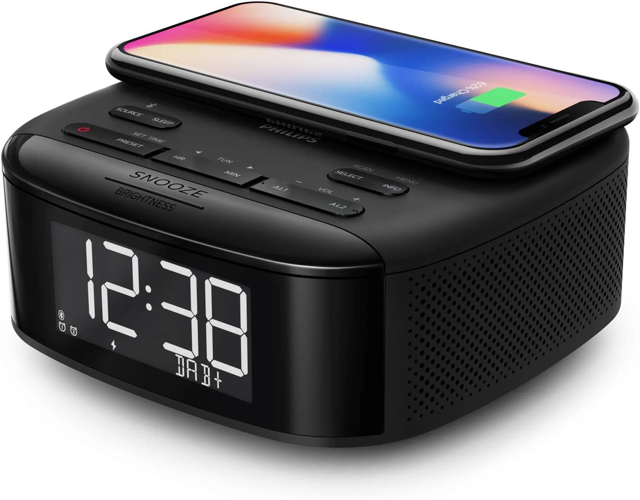 Philips Radio réveil avec soccle de recharge sans fil - TAR7705/10 image