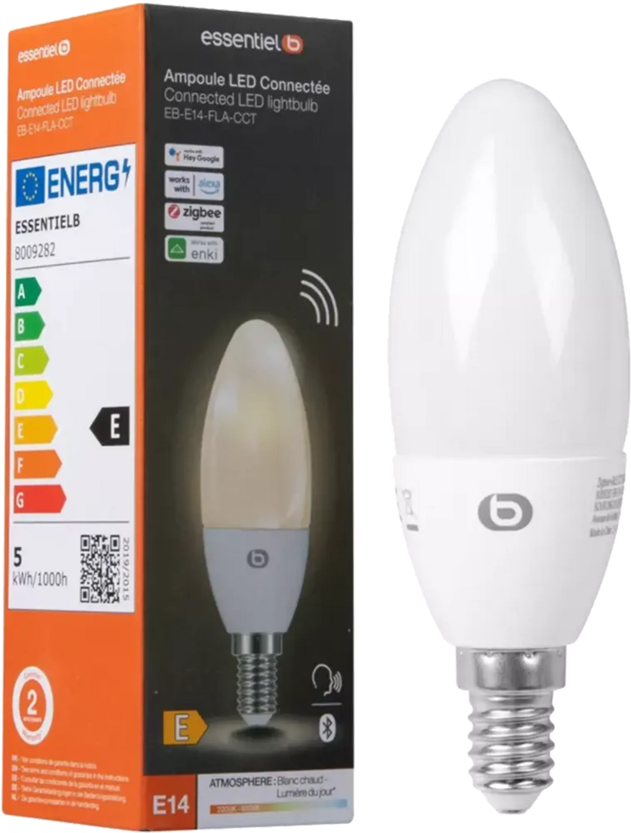 Smart lamp - Tinten Wit Flamme E14