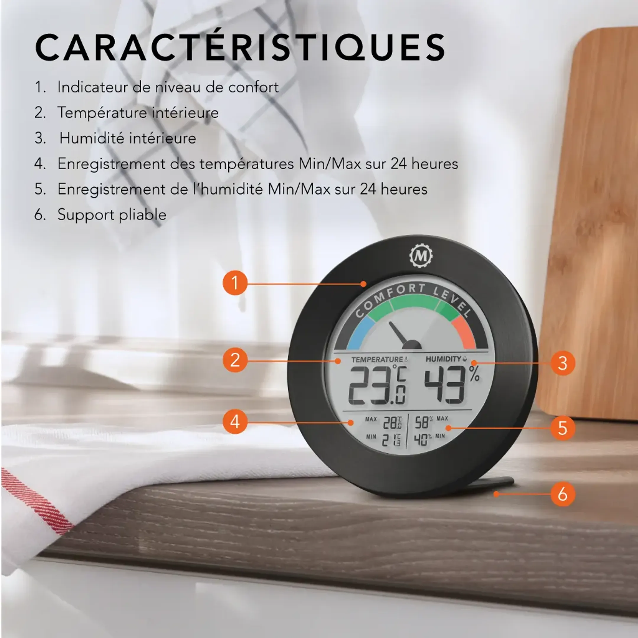 Marathon Thermo-hygromètre MW Austin image