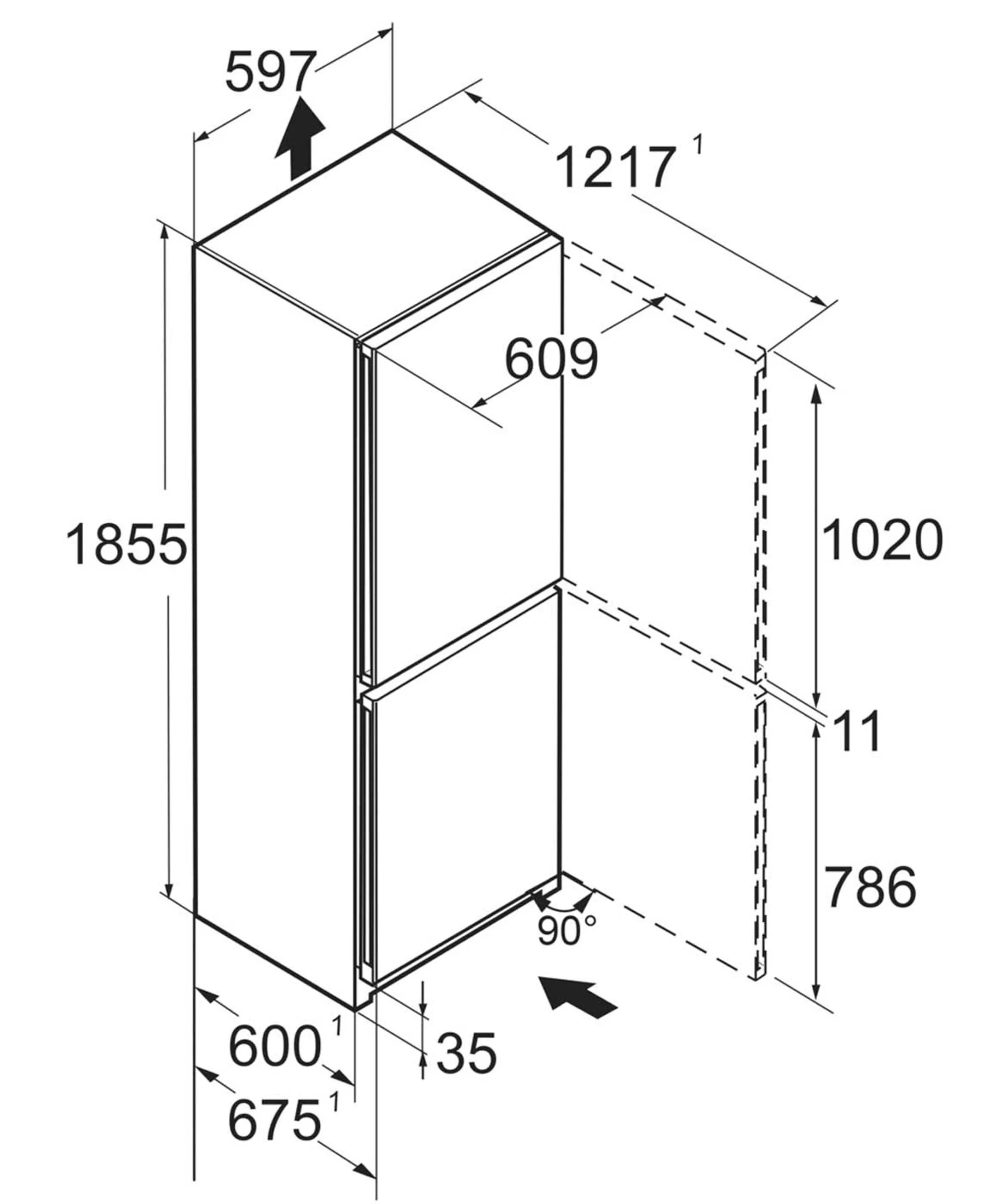 Liebherr Combi frigo congélateur CBNsfc 522i Plus image