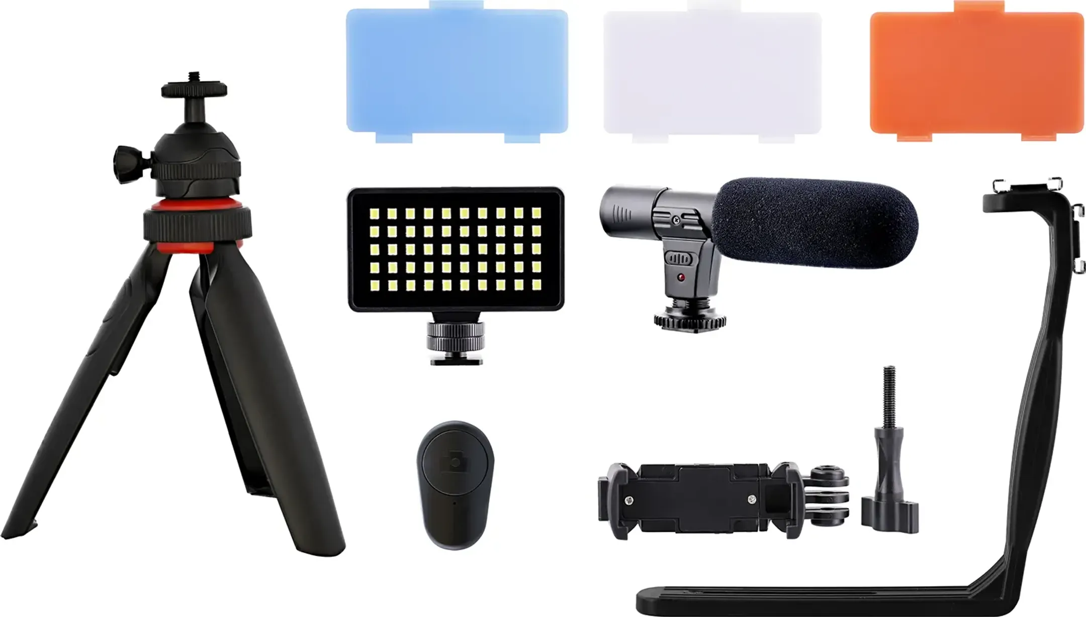 TnB Vloggerskit - mini statief met micro en LED-licht image