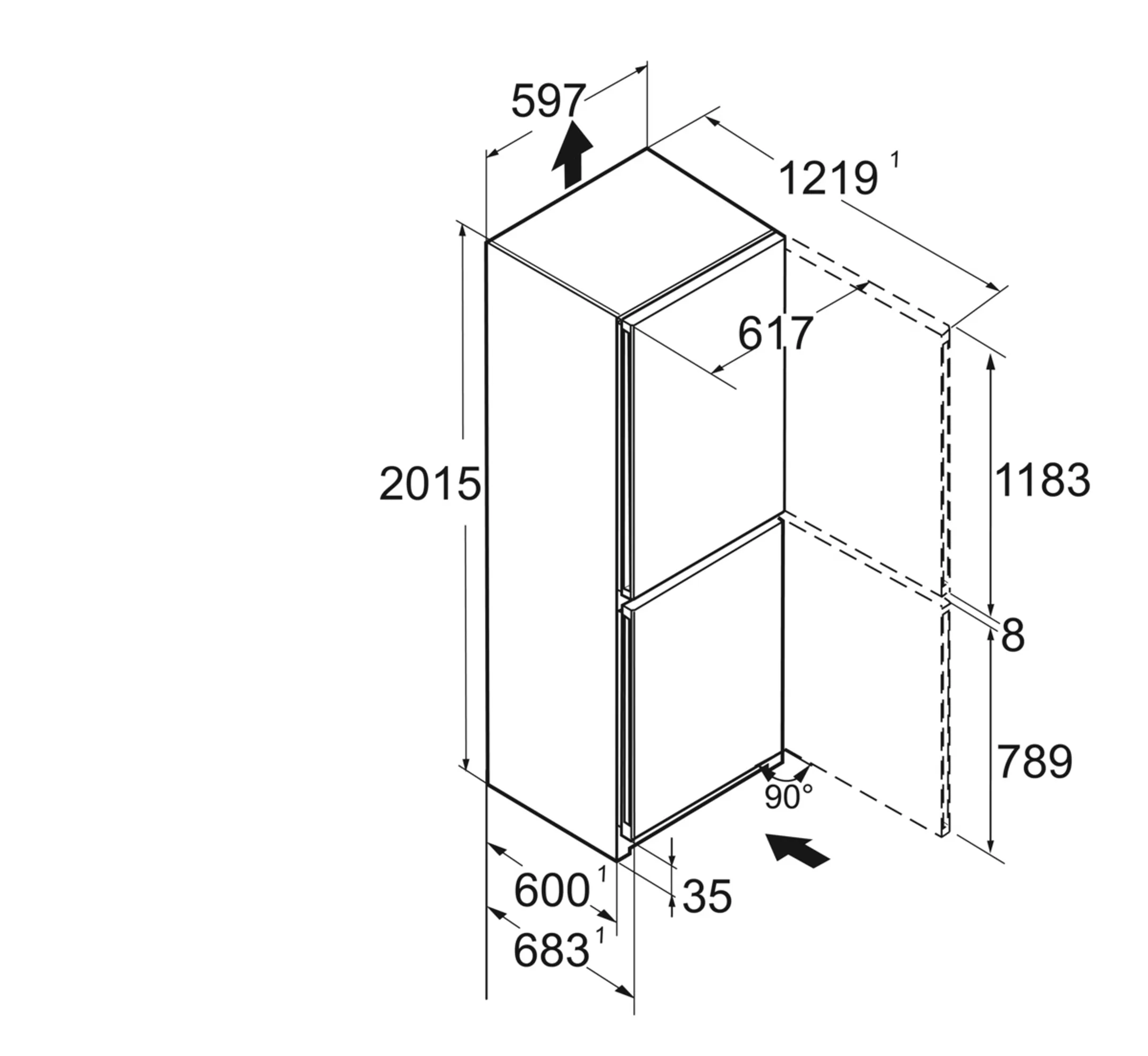 Liebherr Combi frigo congélateur CNgwd 5723 Plus image