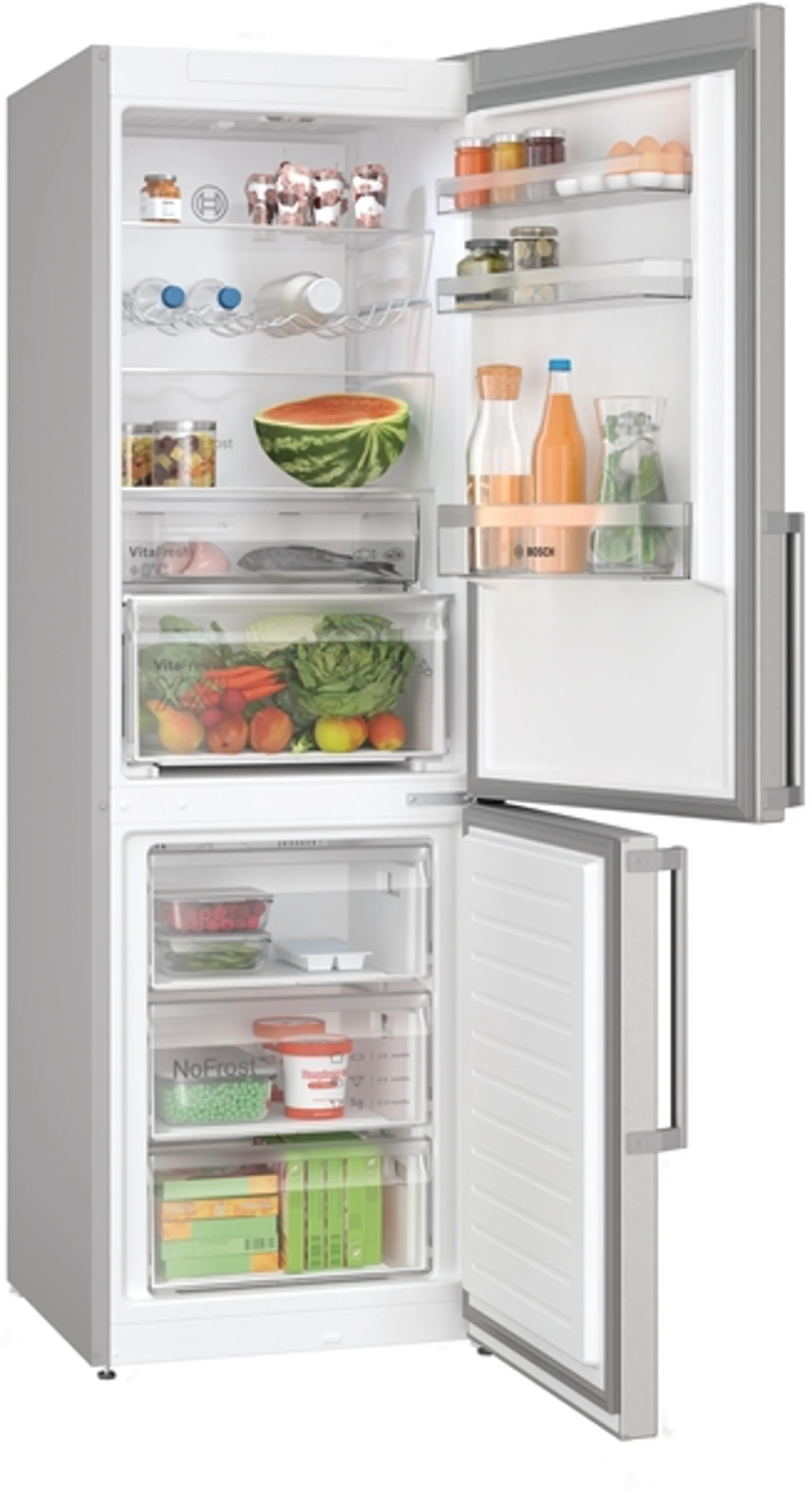 Bosch Frigo avec congélateur KGN367ICT Serie 4 Total No-frost 186 cm image
