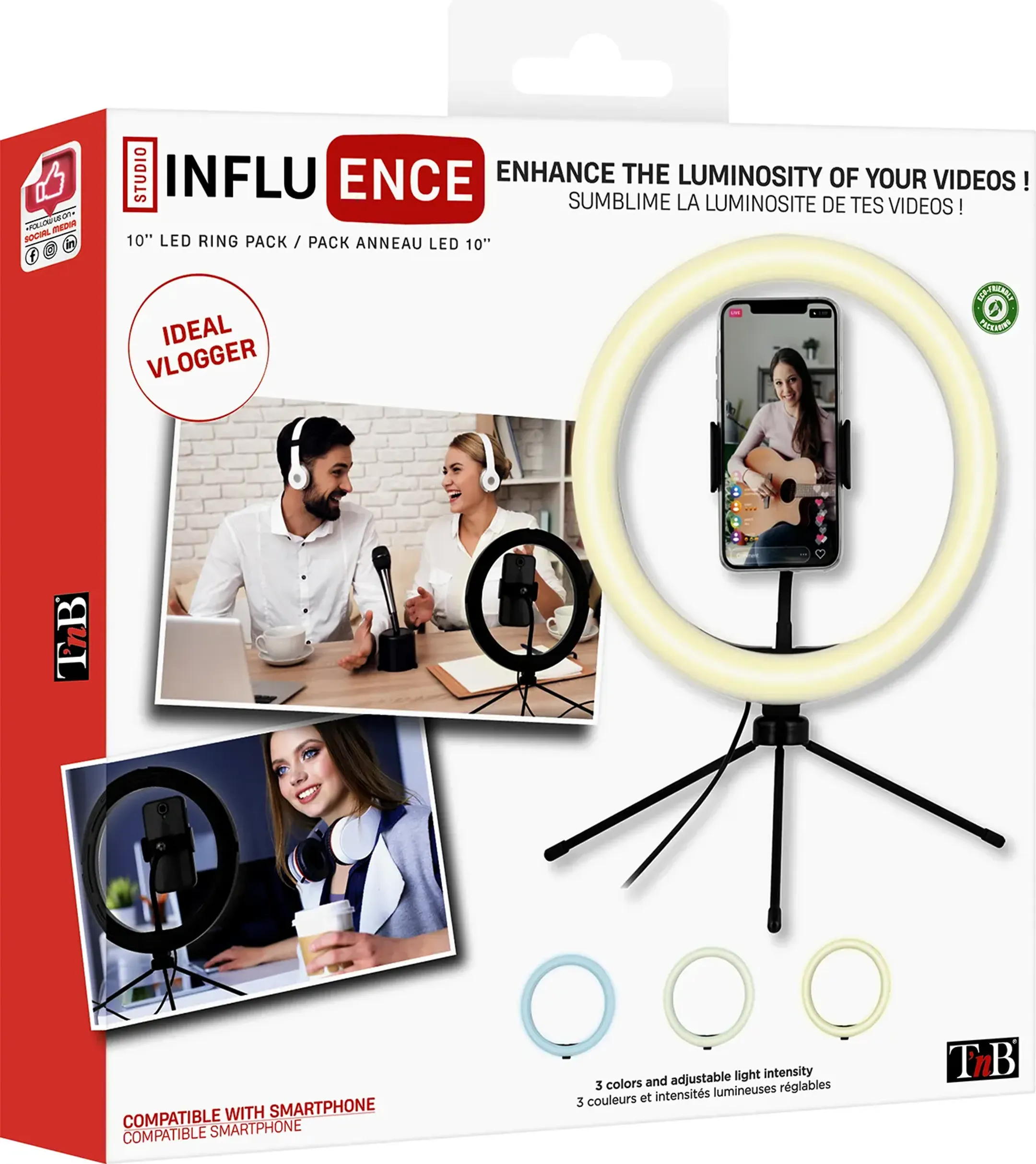 TnB 10" LED-ring met mini statief image