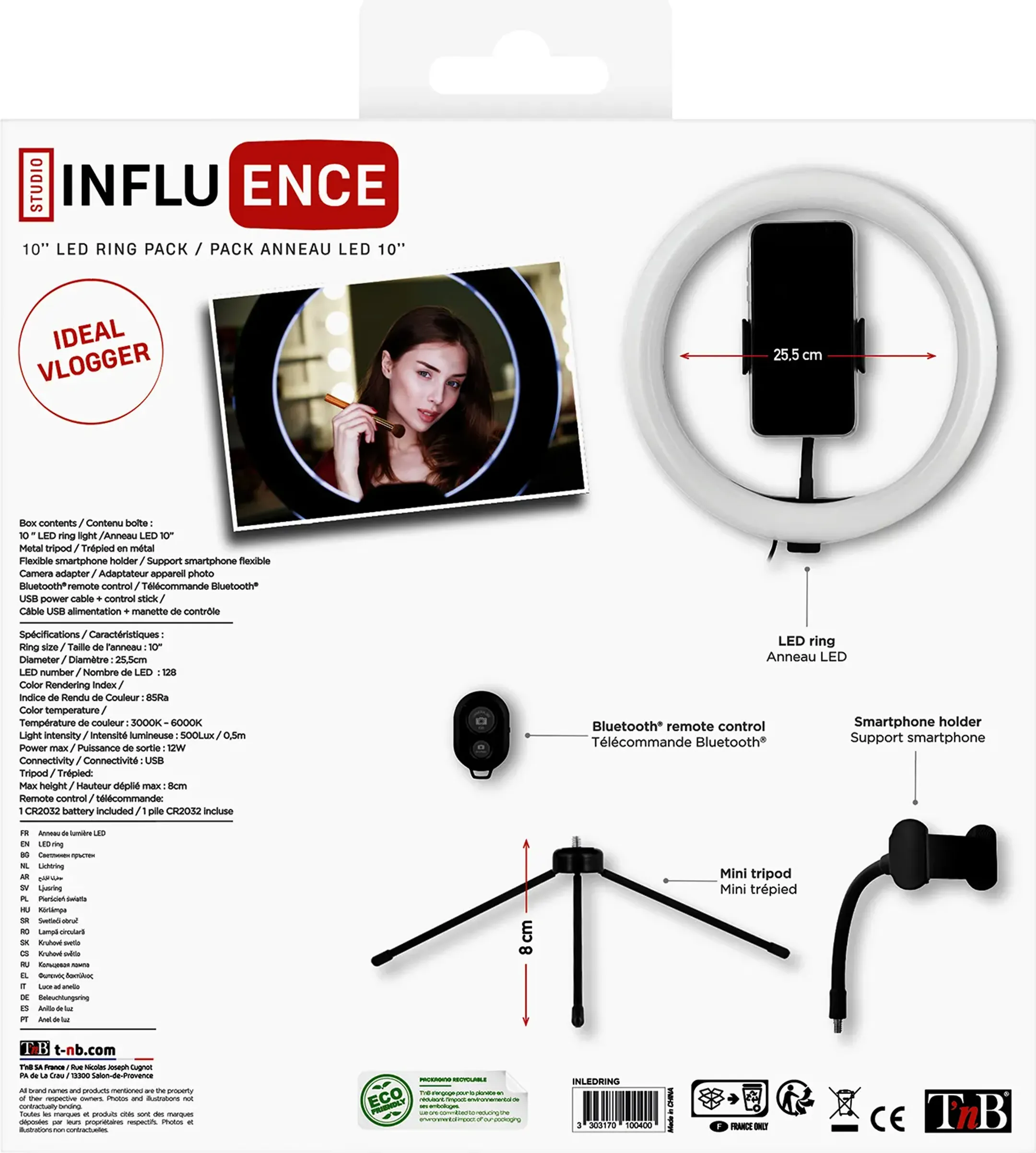 TnB 10" LED-ring met mini statief image