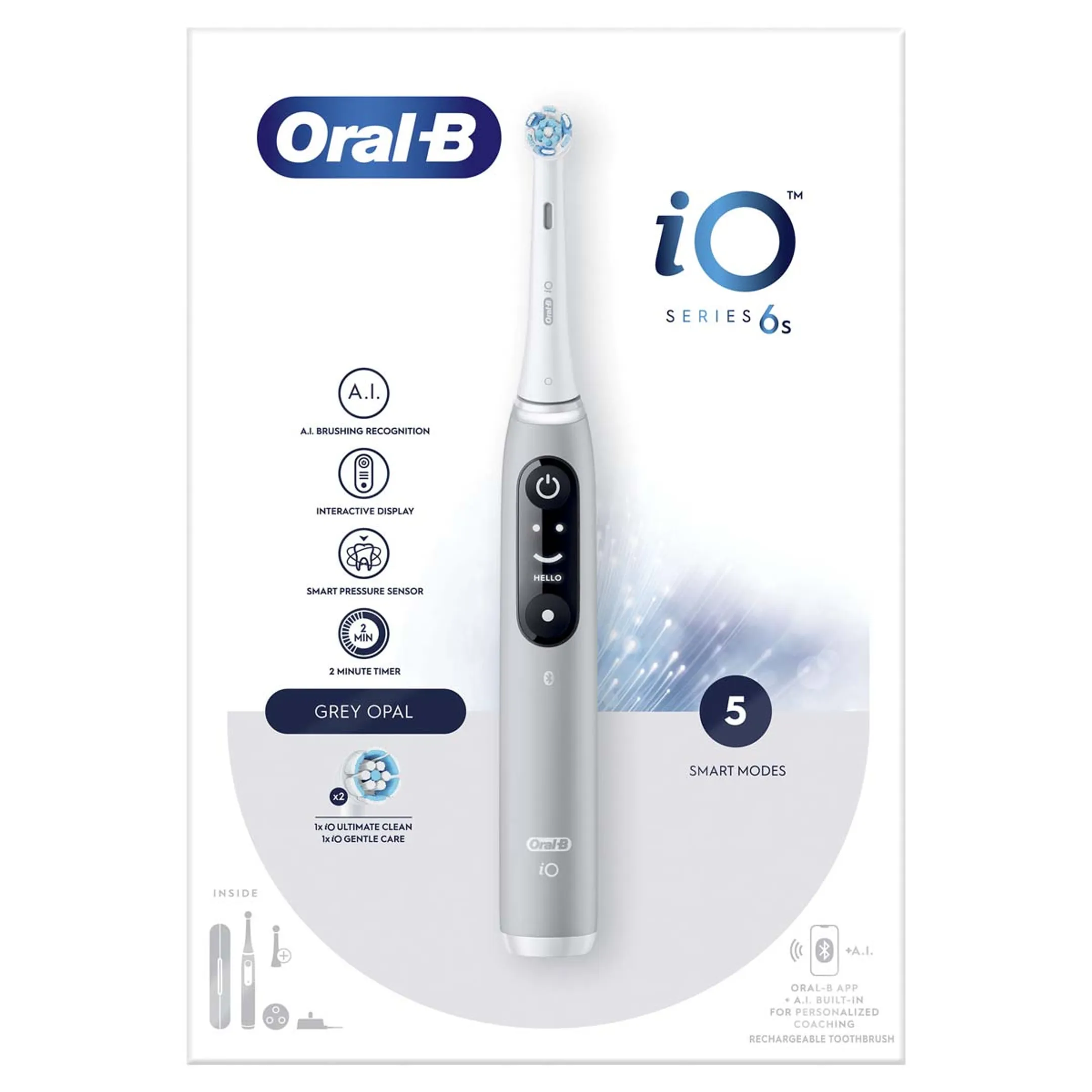 Oral-B Brosse à dents électrique IO6s Grey Opal image