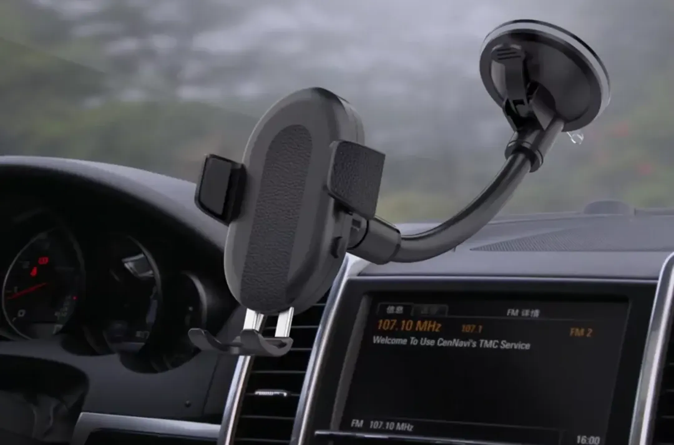 Essentiel-B Set van 3 smartphone houders met draadloos oplaadpad image