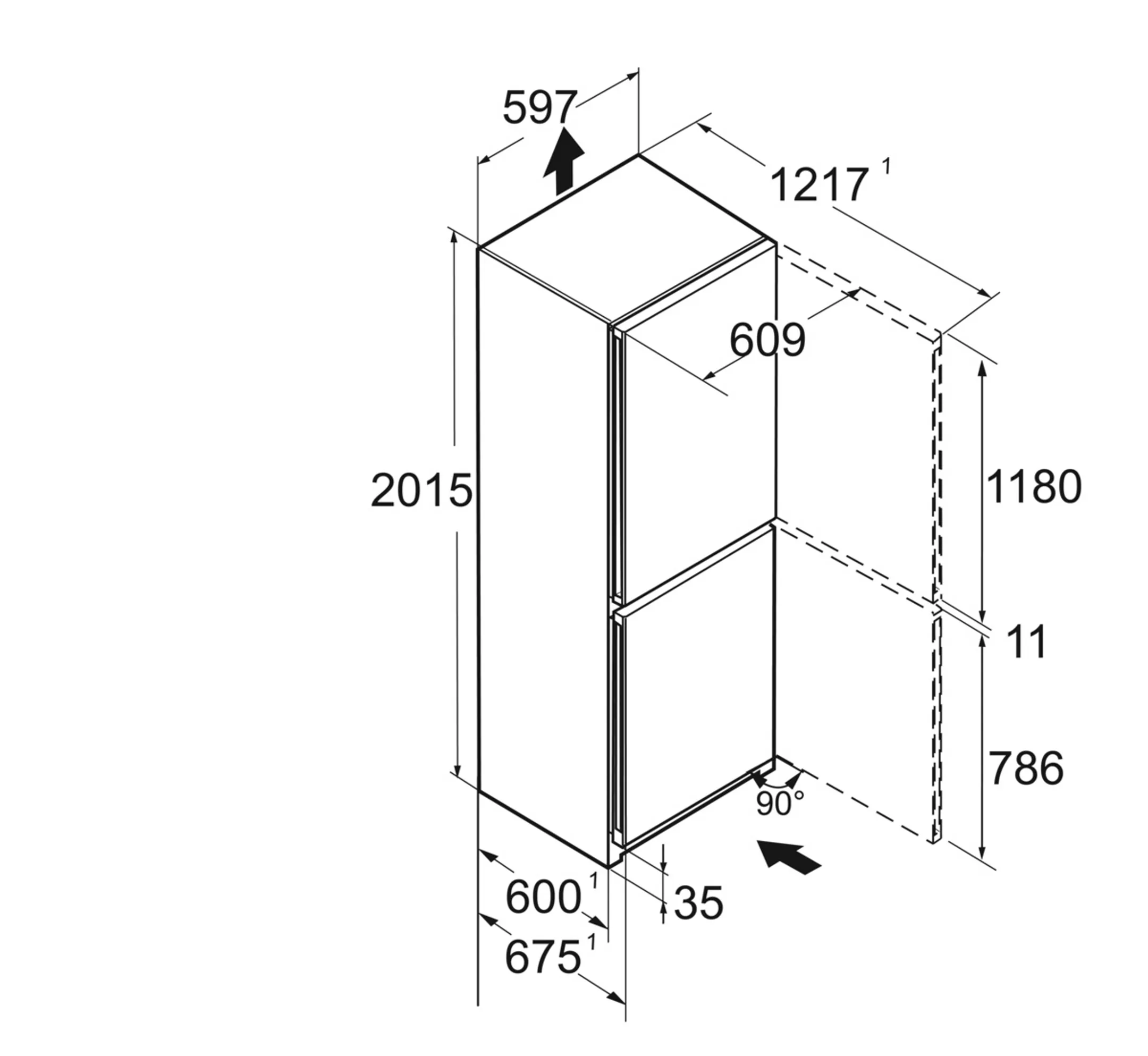 Liebherr Combi frigo congélateur CNsfd 5733 Plus image