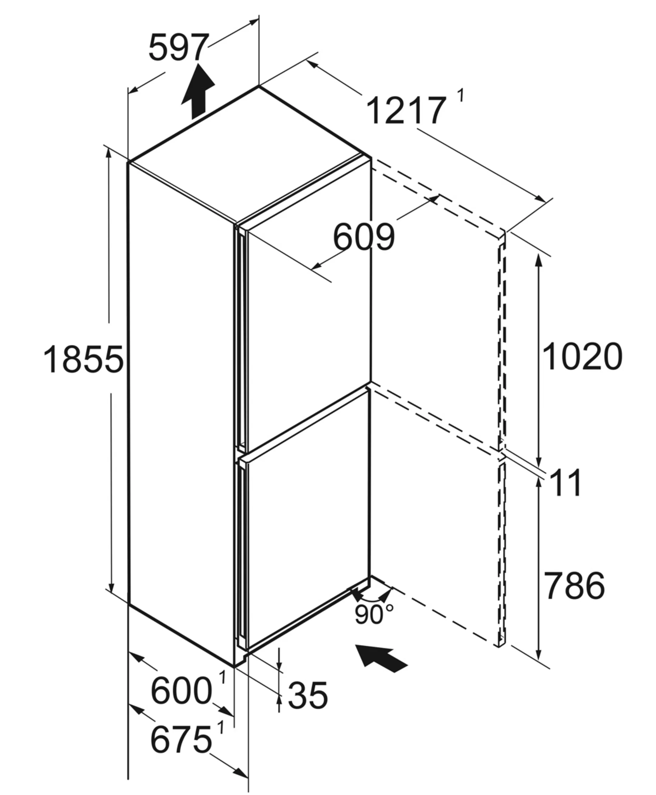 Liebherr Combi frigo congélateur CNsdc 5223 Plus image