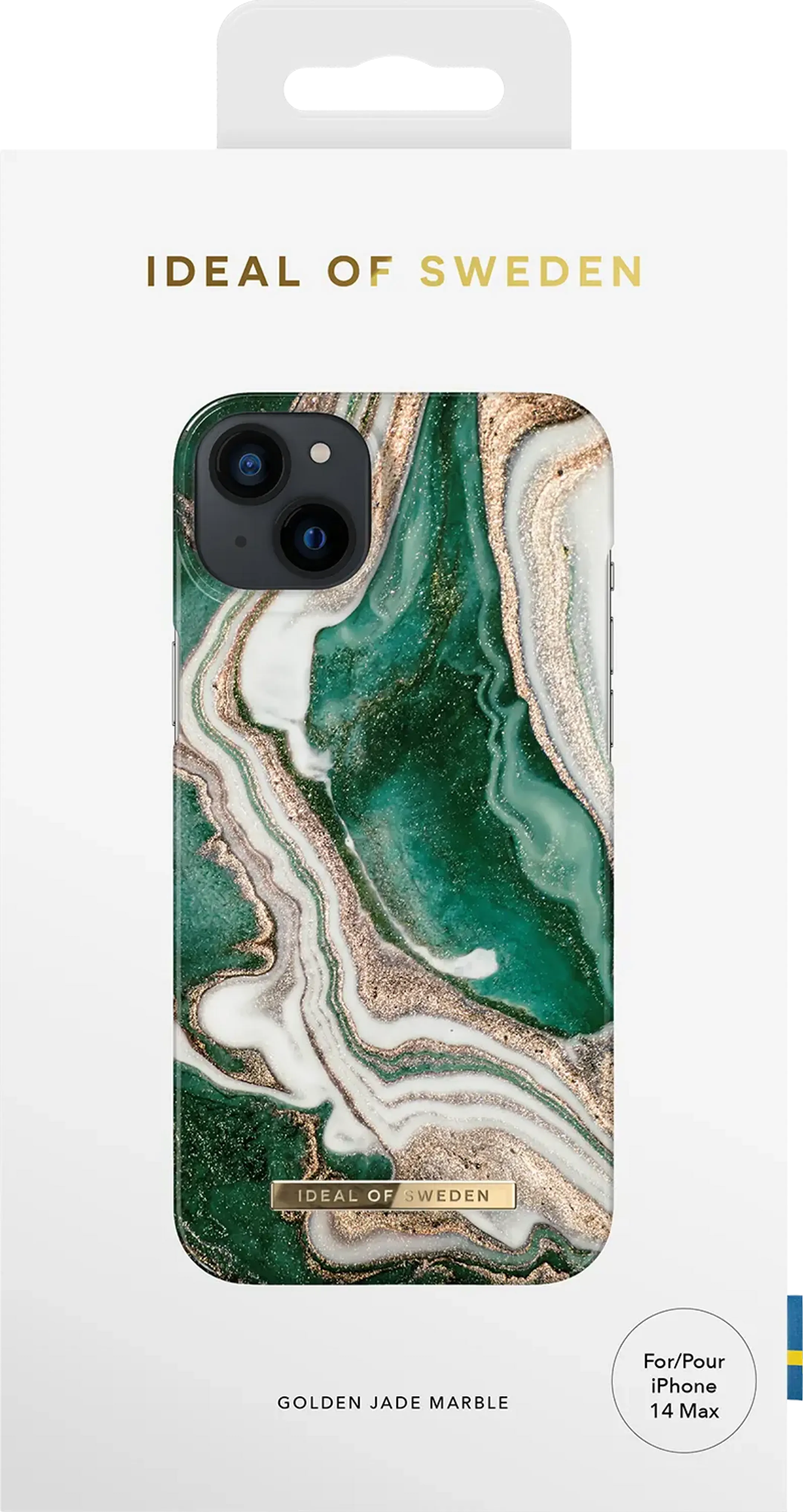 iDeal of Sweden Coque pour iPhone 14 Plus - Golden Jade Marble image