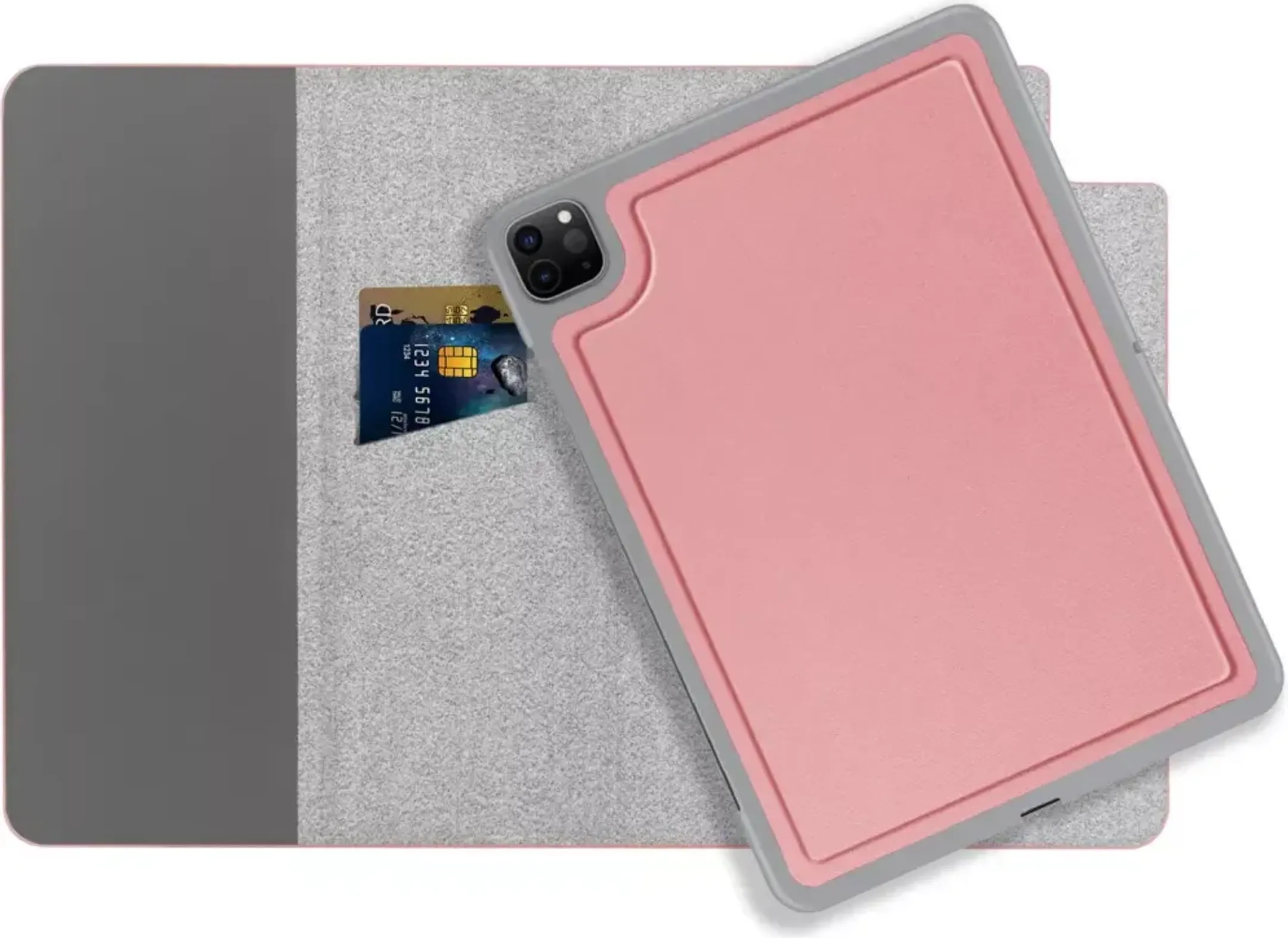 Adeqwat Étui livre 2-en-1 pour iPad Pro (2021) - Rose image