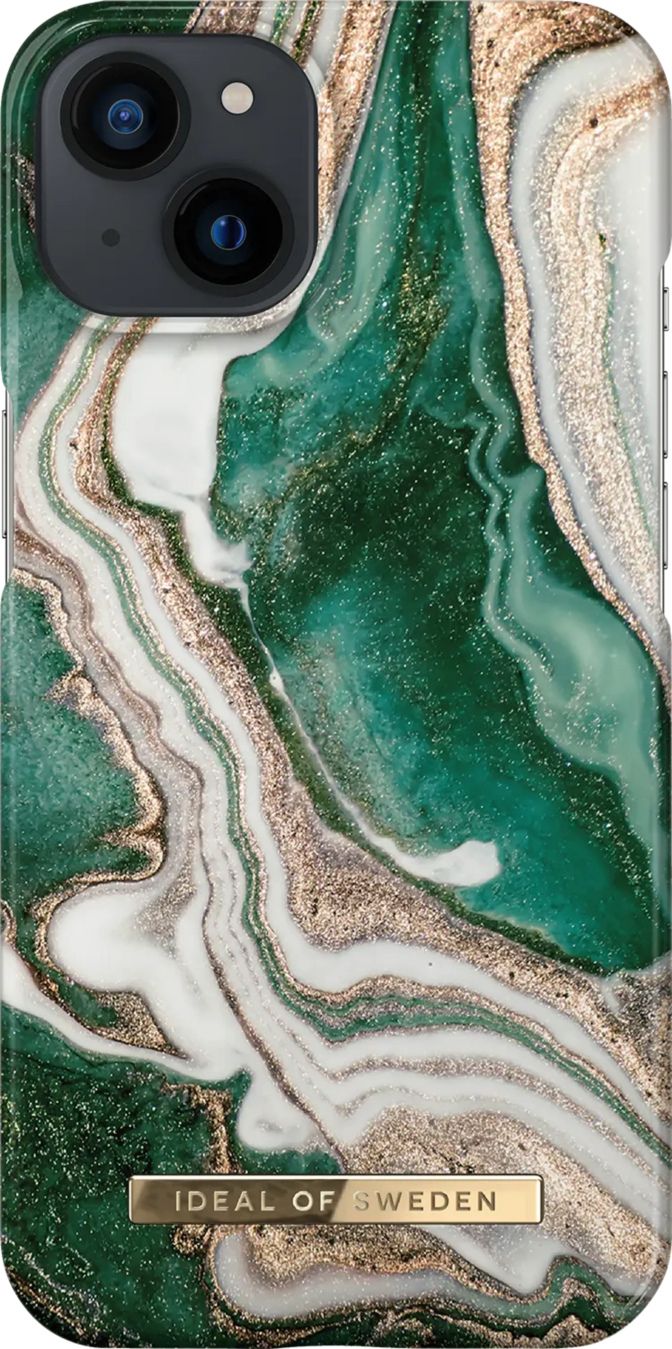 Backcover voor iPhone 14 - Golden Jade Marble