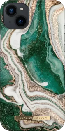 Backcover voor iPhone 14 Plus - Golden Jade Marble