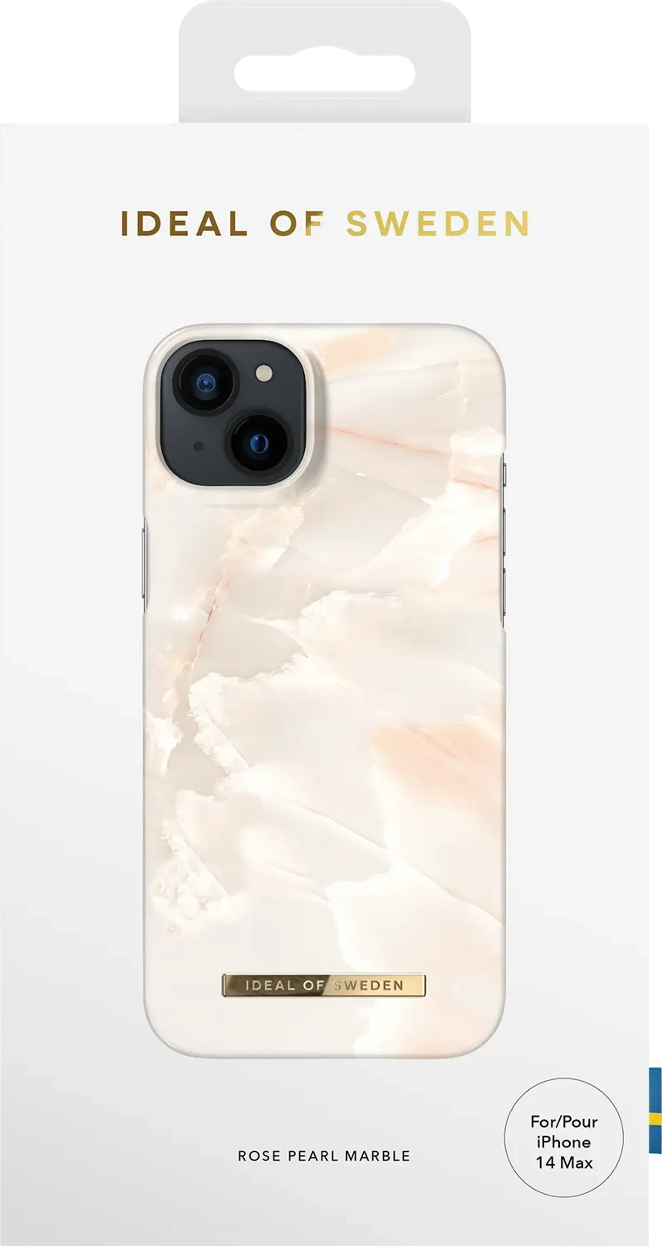 iDeal of Sweden Backcover voor iPhone 14 Plus - Rose Pearl Marble image