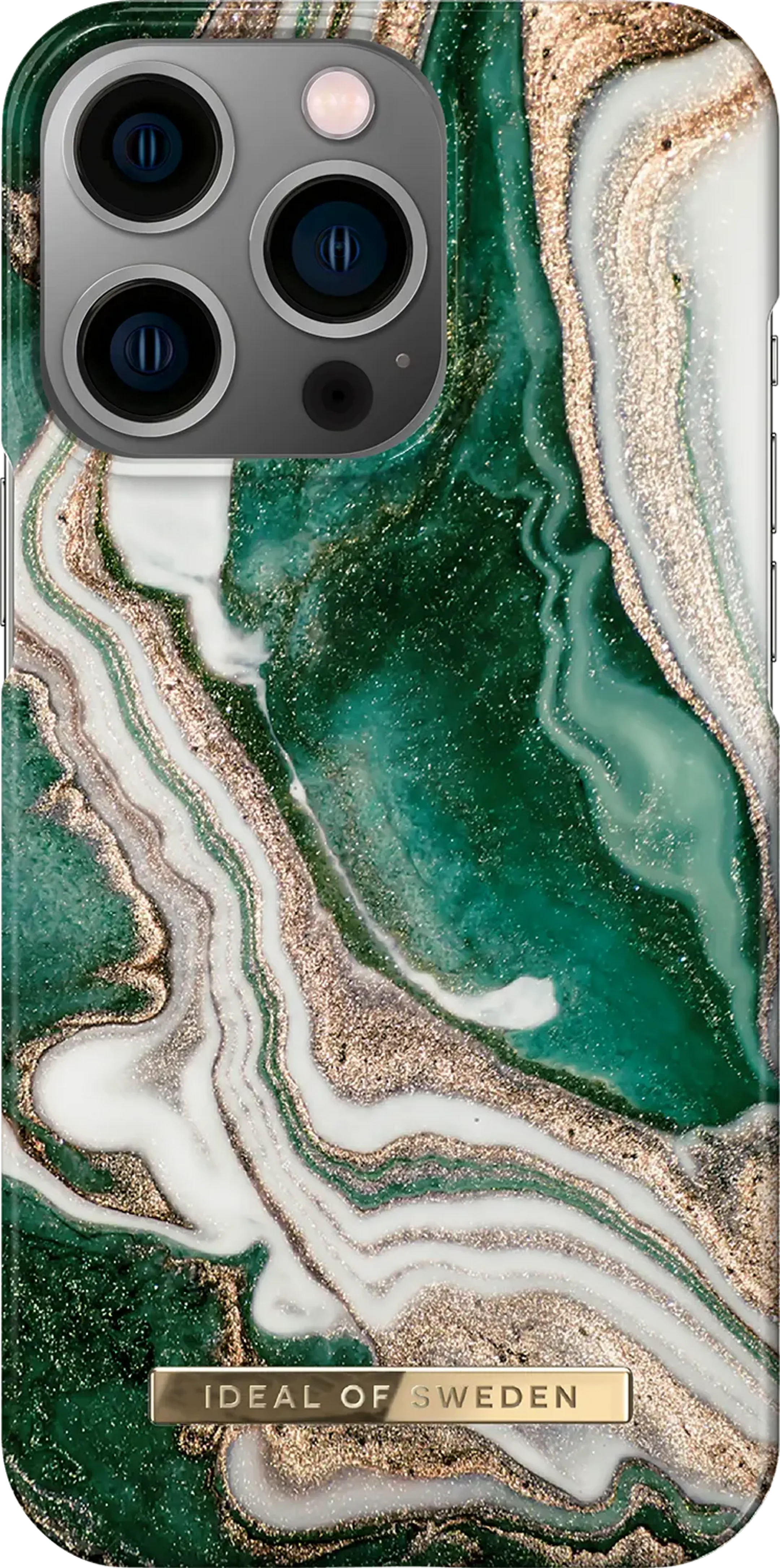 Backcover voor iPhone 14 Pro - Golden Jade Marble