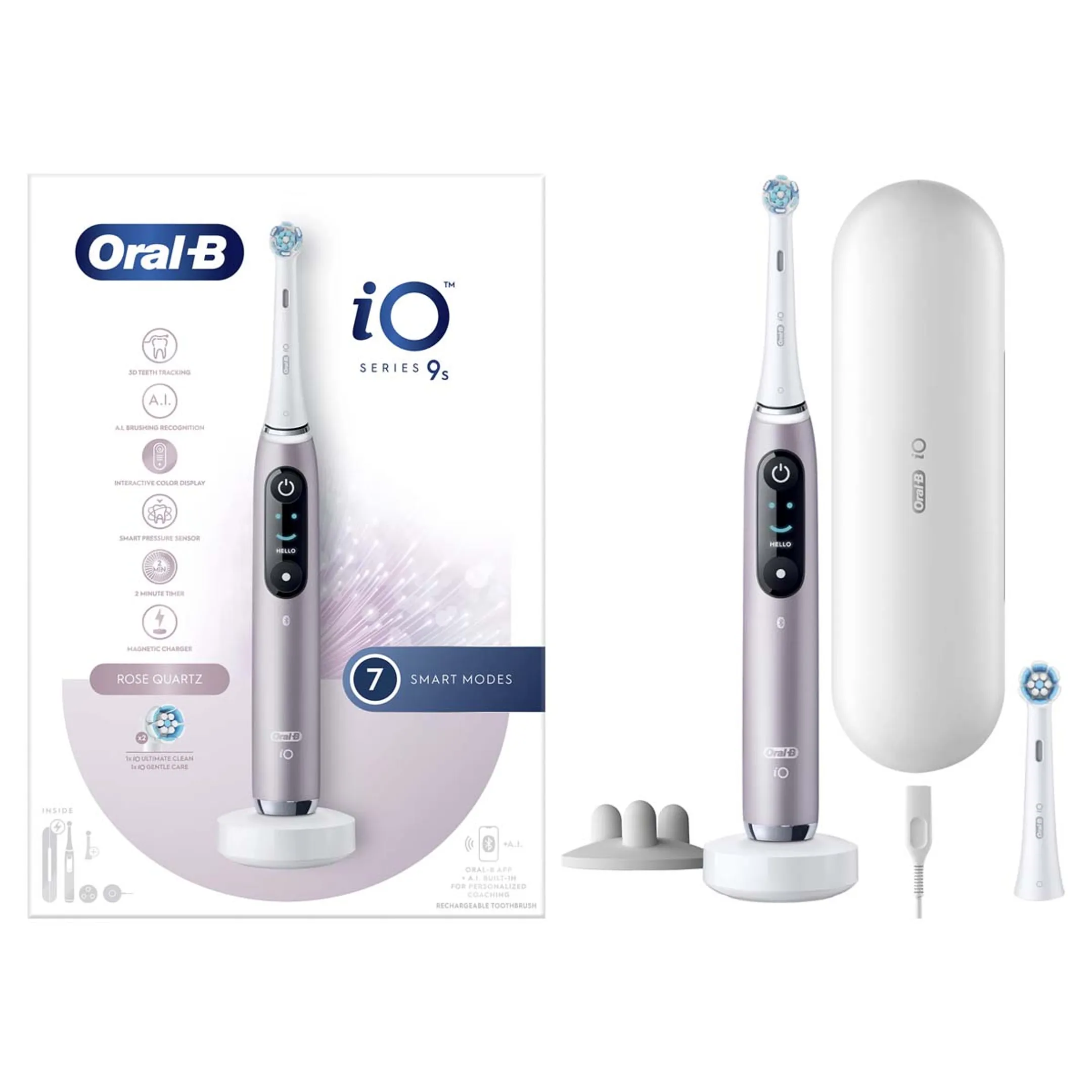 Oral-B Brosse à dents électrique IO9S Rose Quartz (+1 Refill) image
