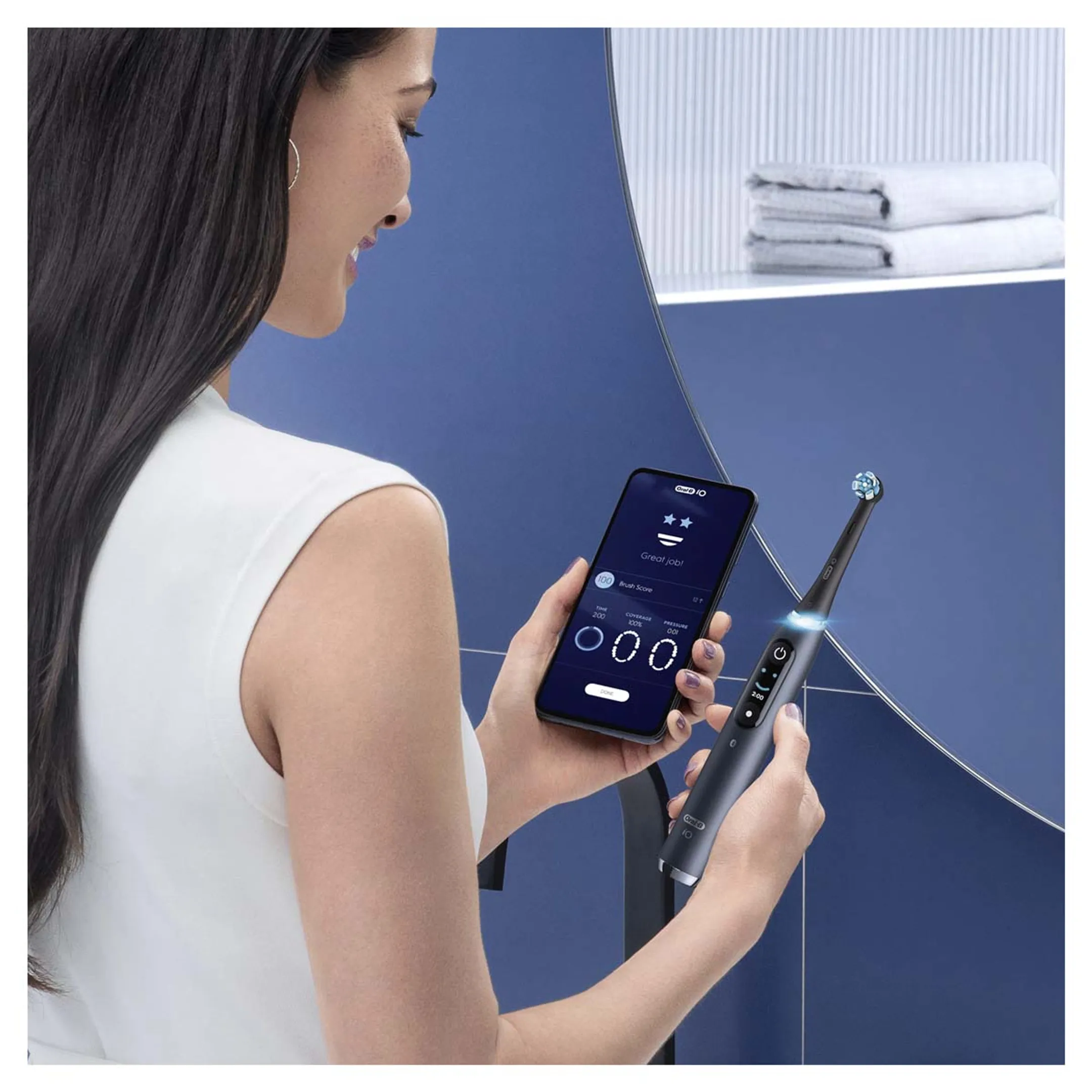Oral-B Elektrische tandenborstel IO9S Black Onyx (+1 Refill) image