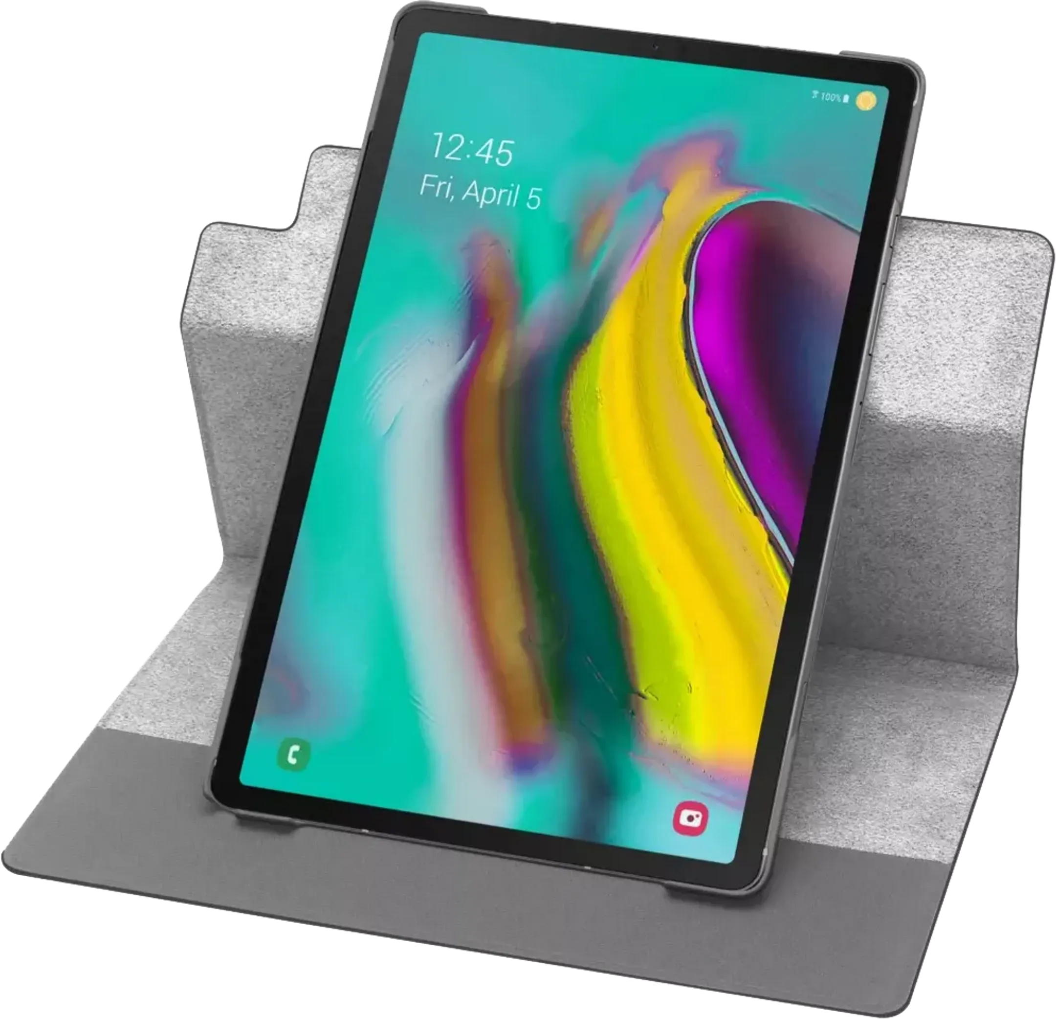 Draaibare bookcover voor Galaxy Tab A7 - Zwart
