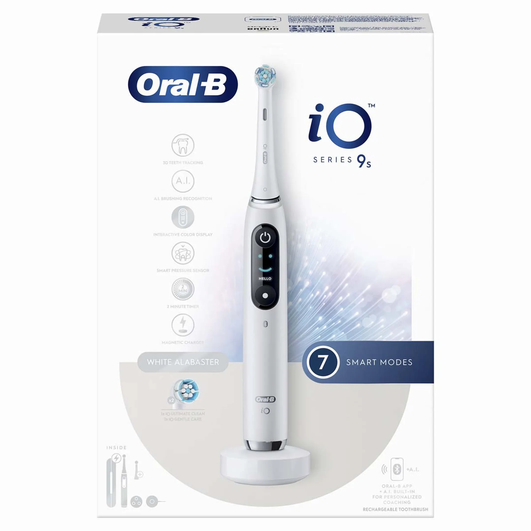 Oral-B Brosse à dents électrique IO9S White Alab (+1 Refill) image