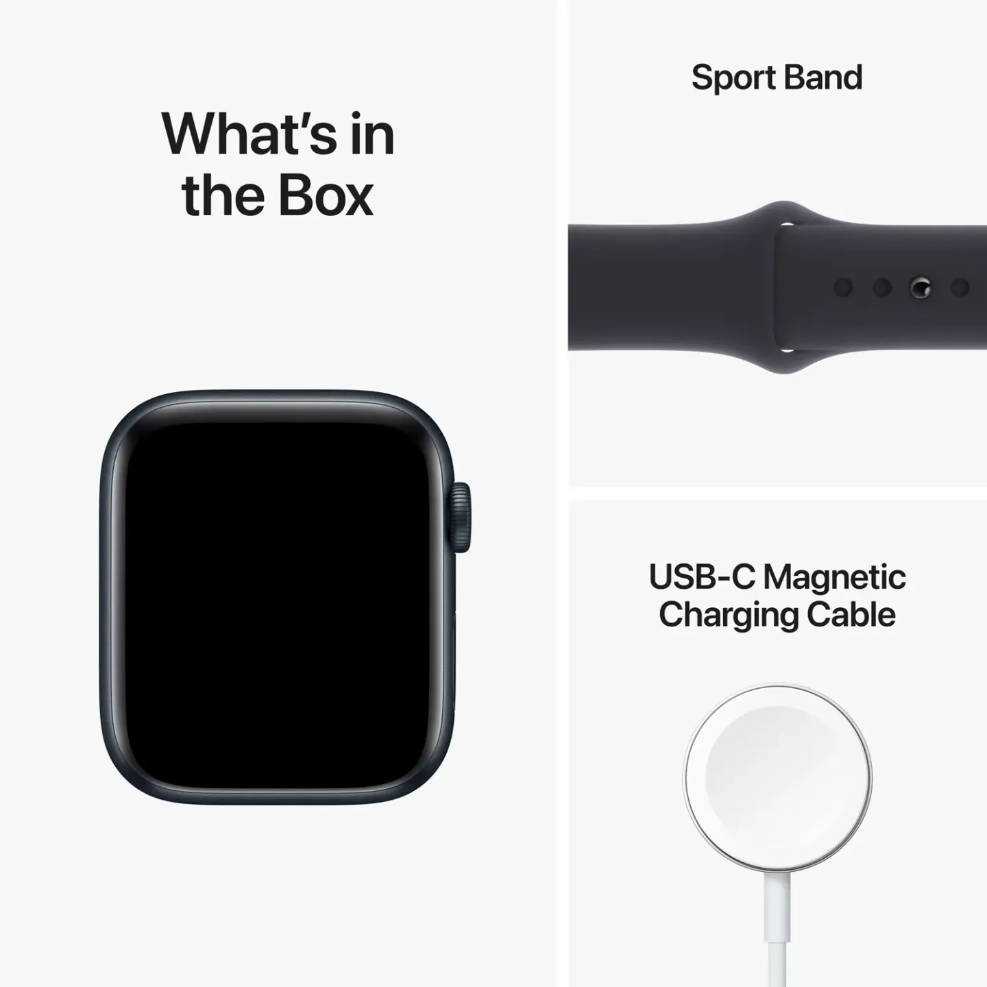 Apple Watch SE (2022) 44mm Midnight Aluminium/Midnight Sport Band Livré demain Krëfel