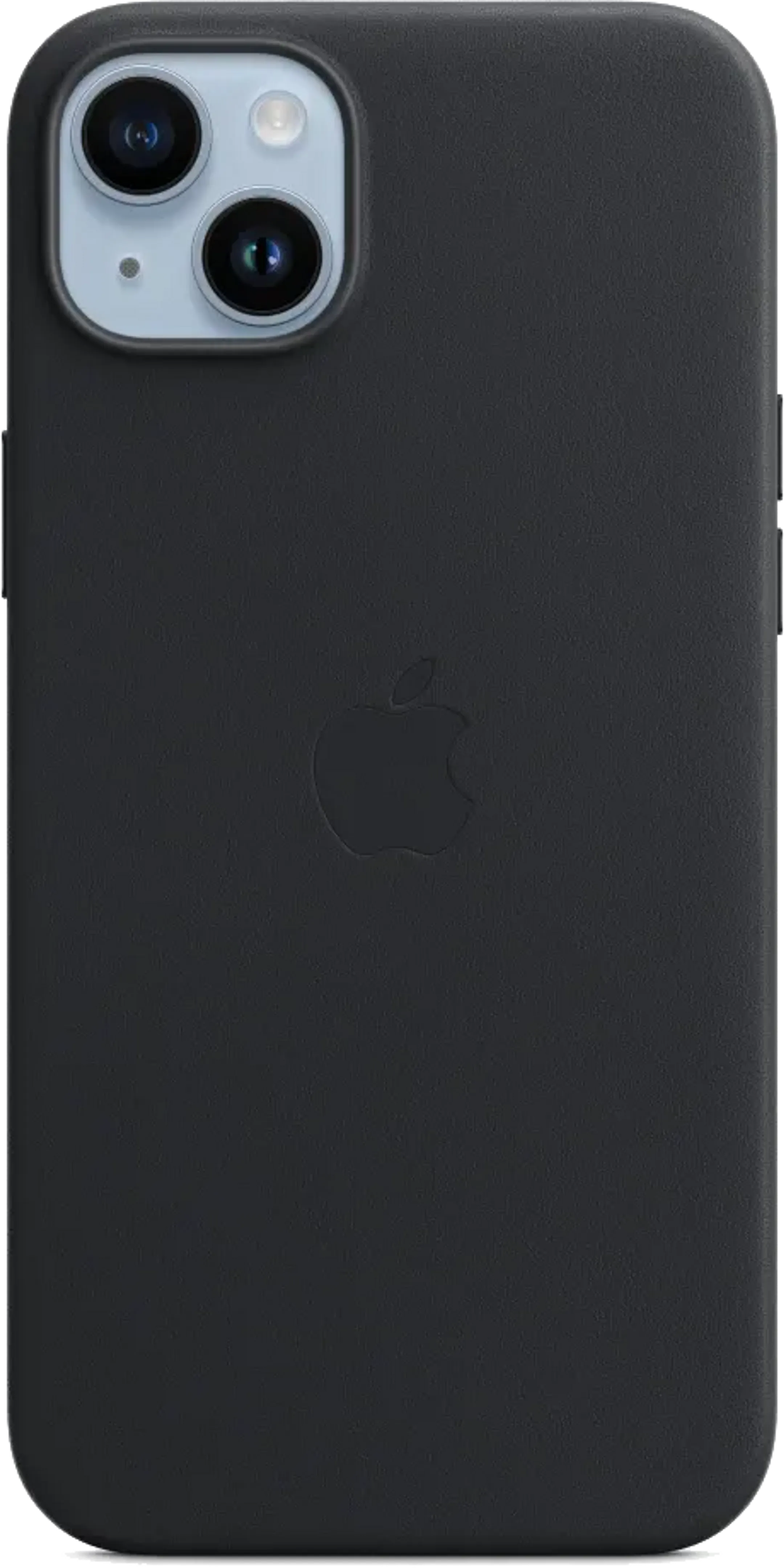 Coque en cuir avec MagSafe pour iPhone 14 Plus - Minuit