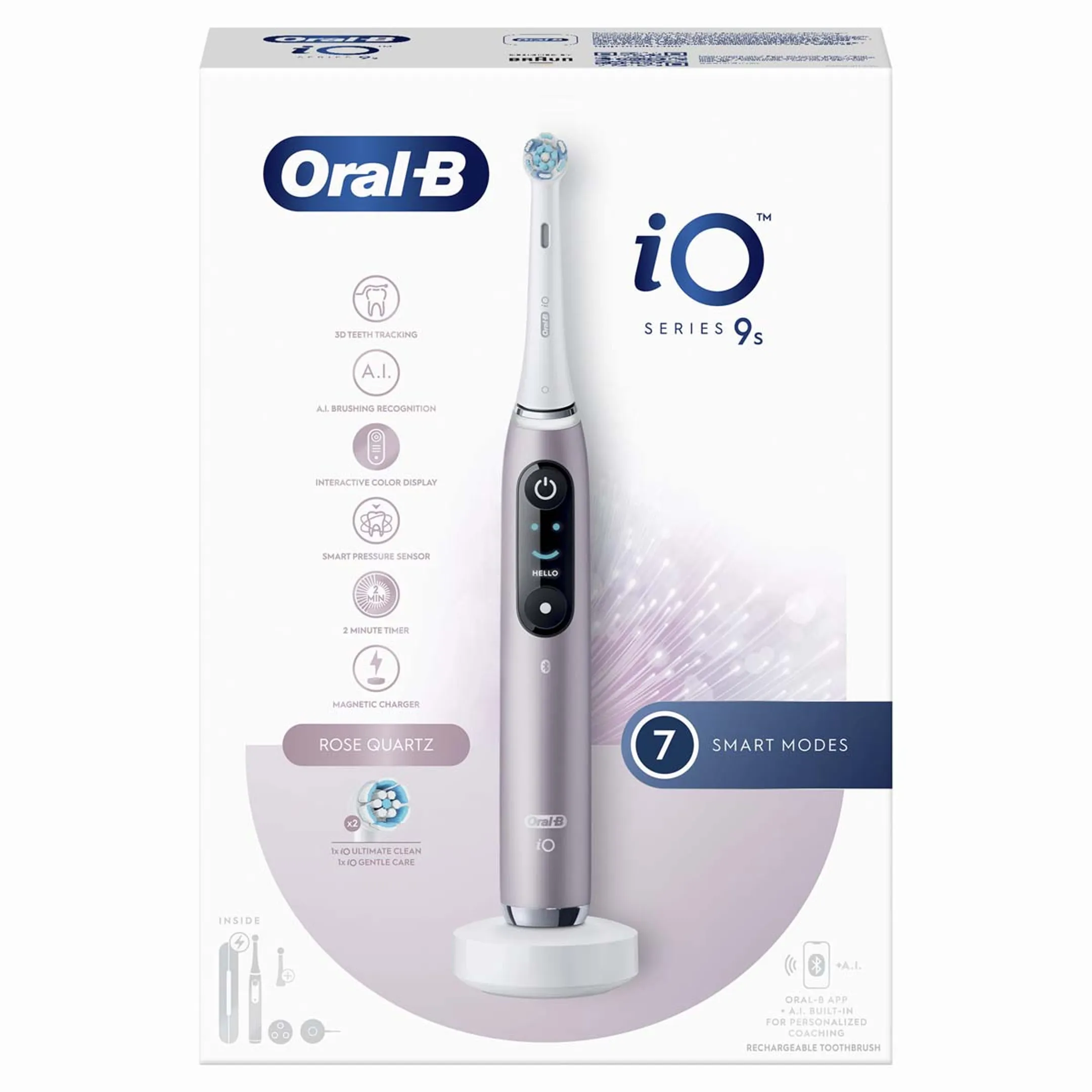 Oral-B Brosse à dents électrique IO9S Rose Quartz (+1 Refill) image