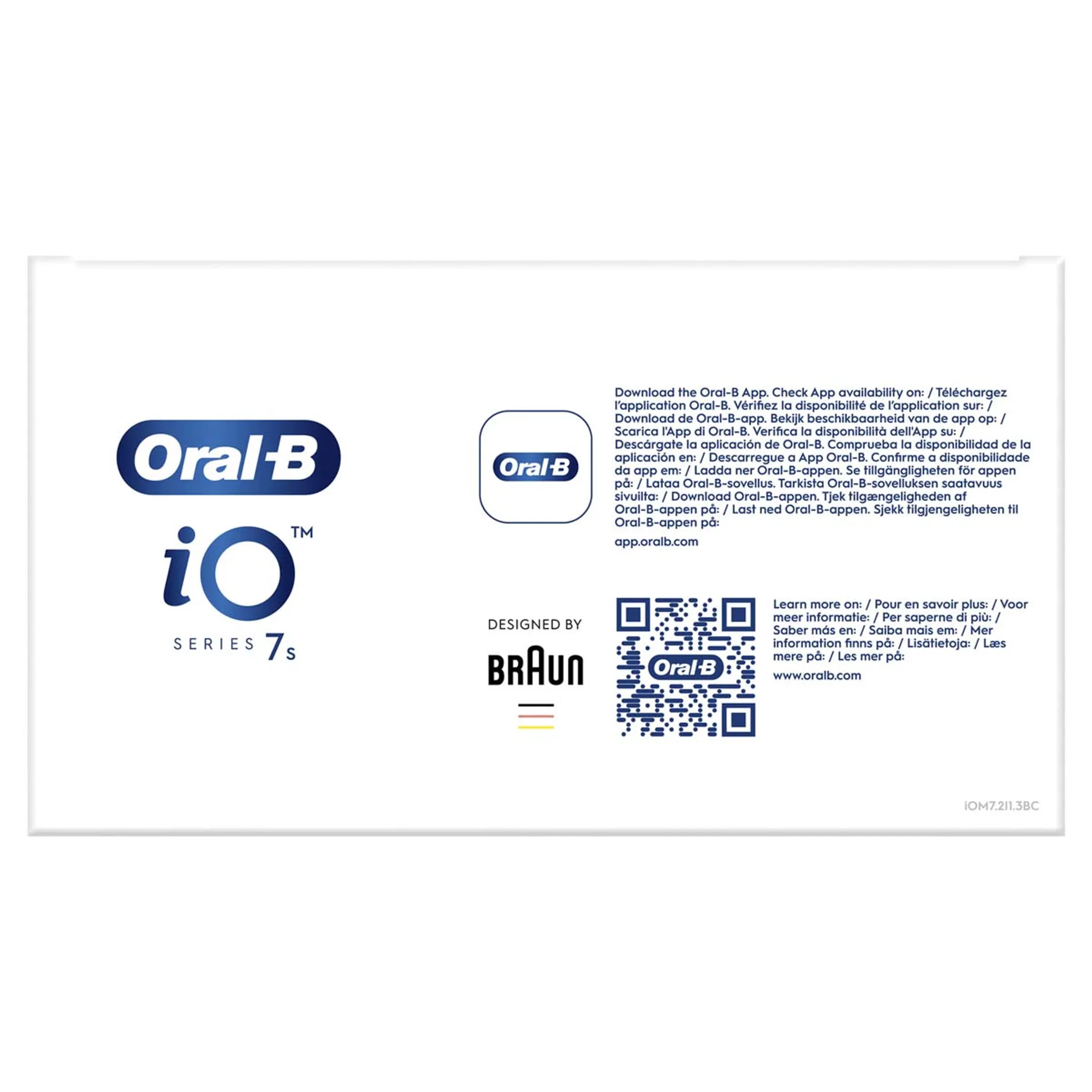 Oral-B Brosse à dents électrique IO7S WHITE ALAB (+1 REFILL) image