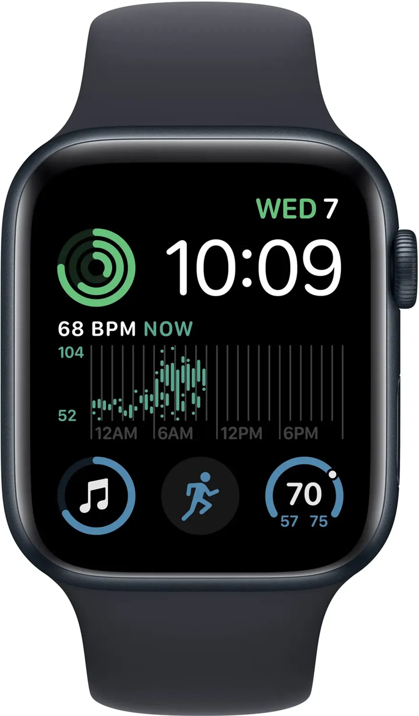 Apple Watch SE (2022) 44mm Midnight Aluminium/Midnight Sport Band