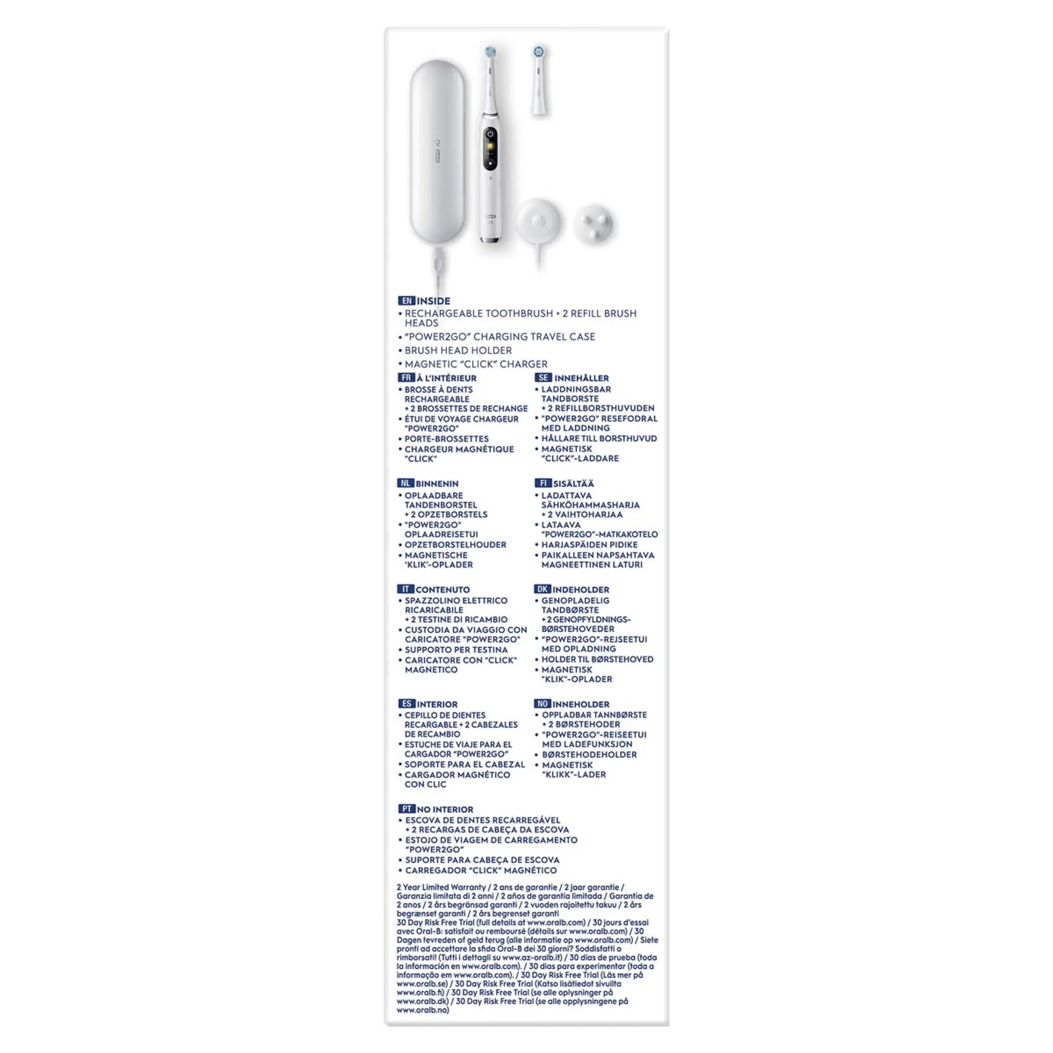 Oral-B Brosse à dents électrique IO9S White Alab (+1 Refill) image
