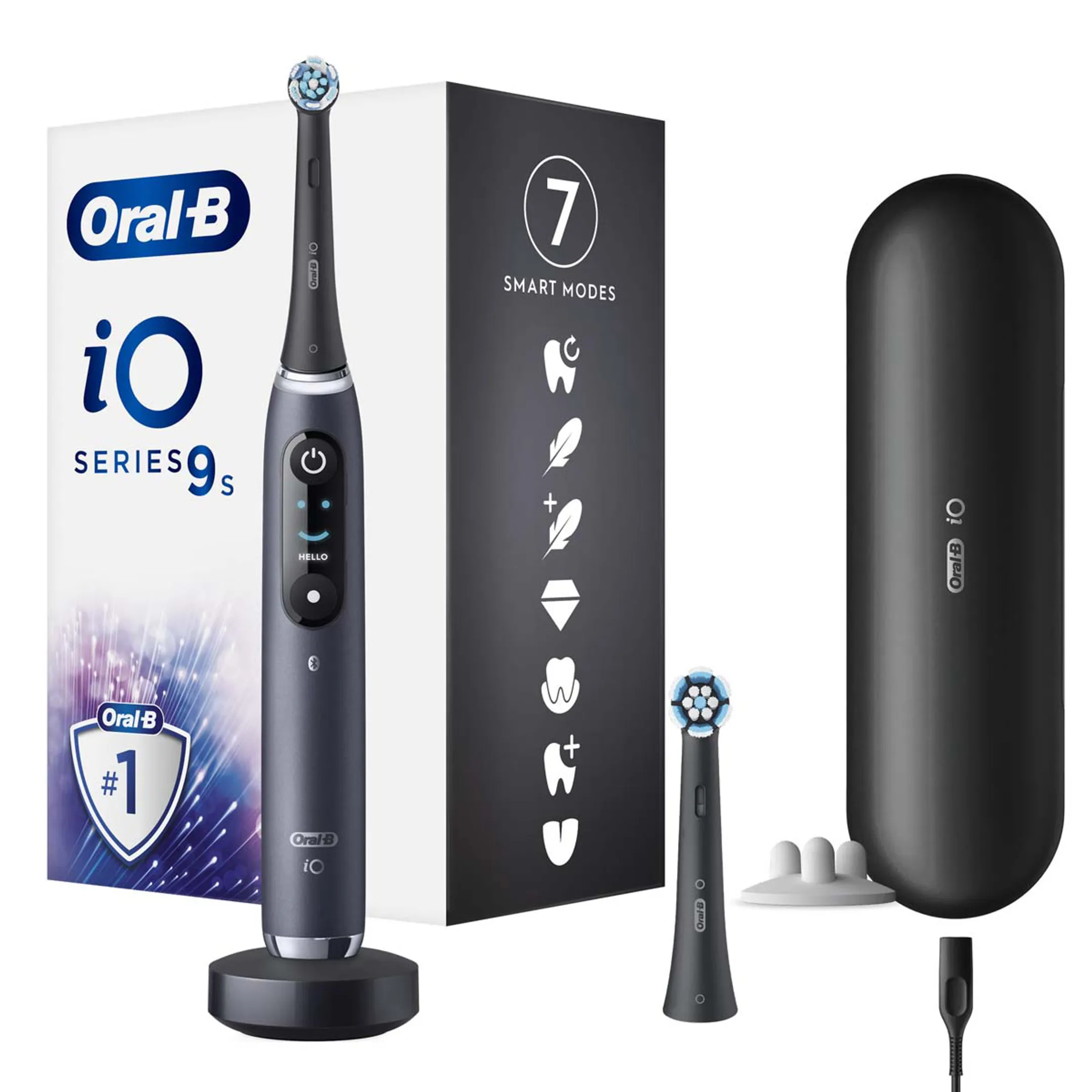 Elektrische tandenborstel IO9S Black Onyx (+1 Refill)