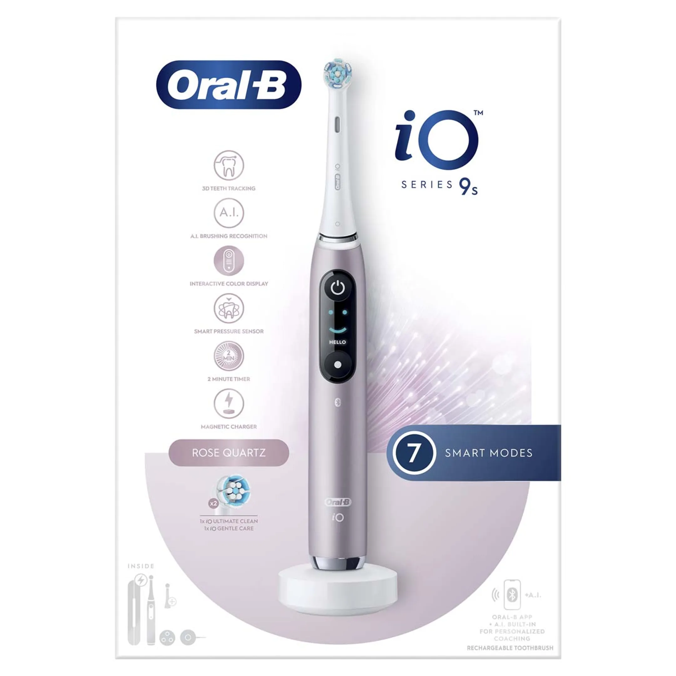 Oral-B Brosse à dents électrique IO9S Rose Quartz (+1 Refill) image