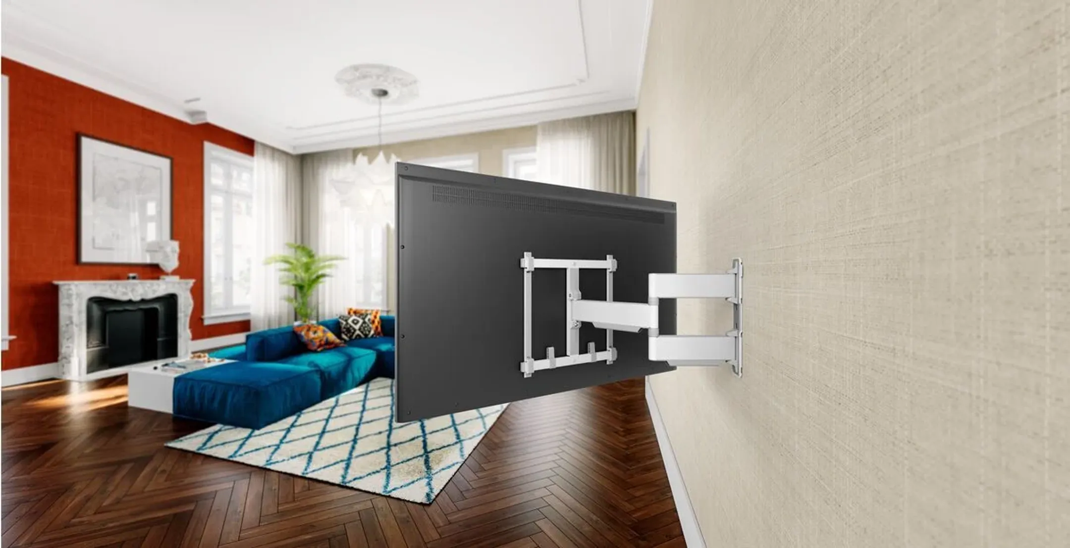 Vogels Draaibare TV-beugel TVM 5445 - 32" tot 65" - Wit image