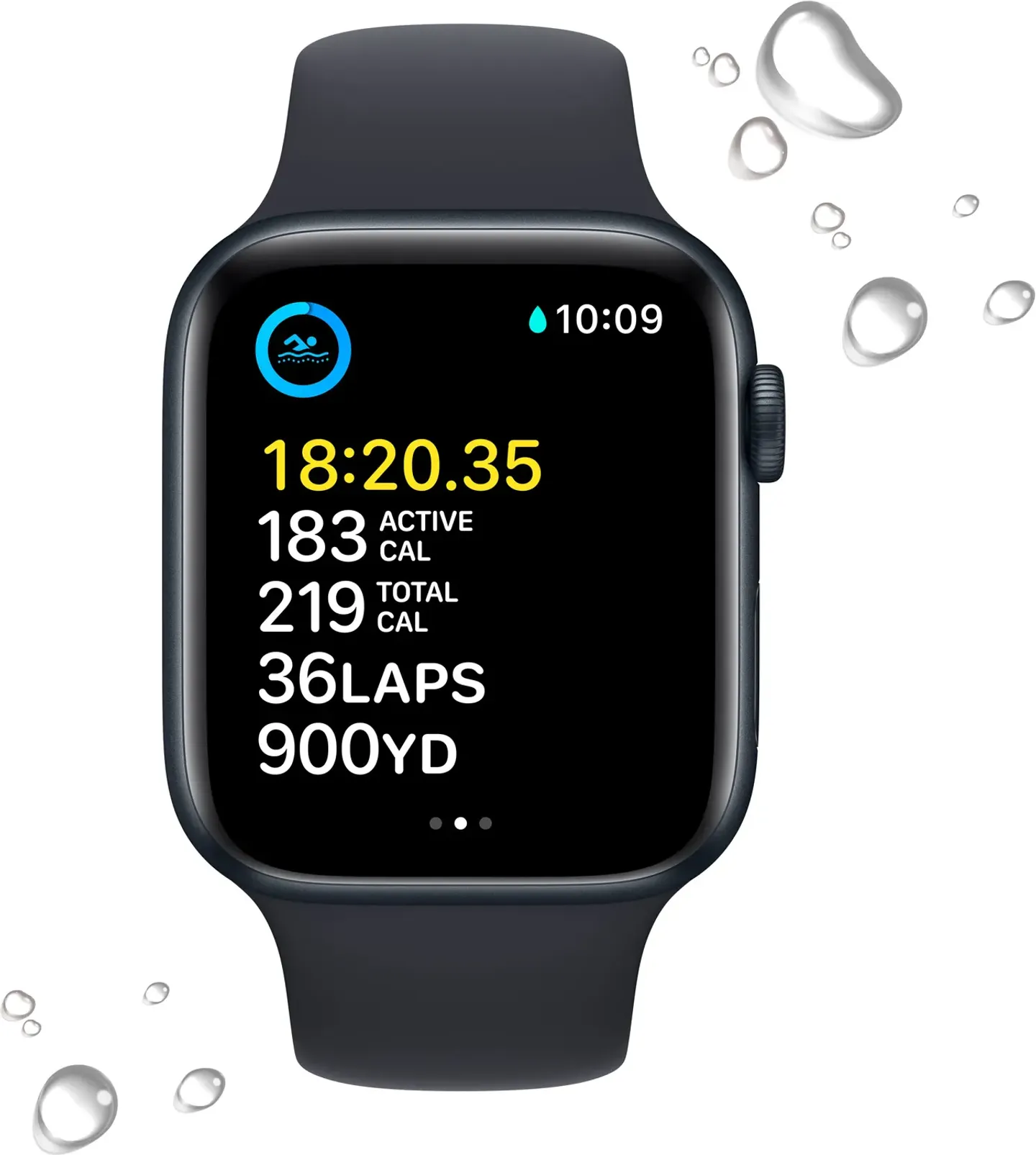 Apple Watch SE (2022) 44mm Midnight Aluminium/Midnight Sport Band