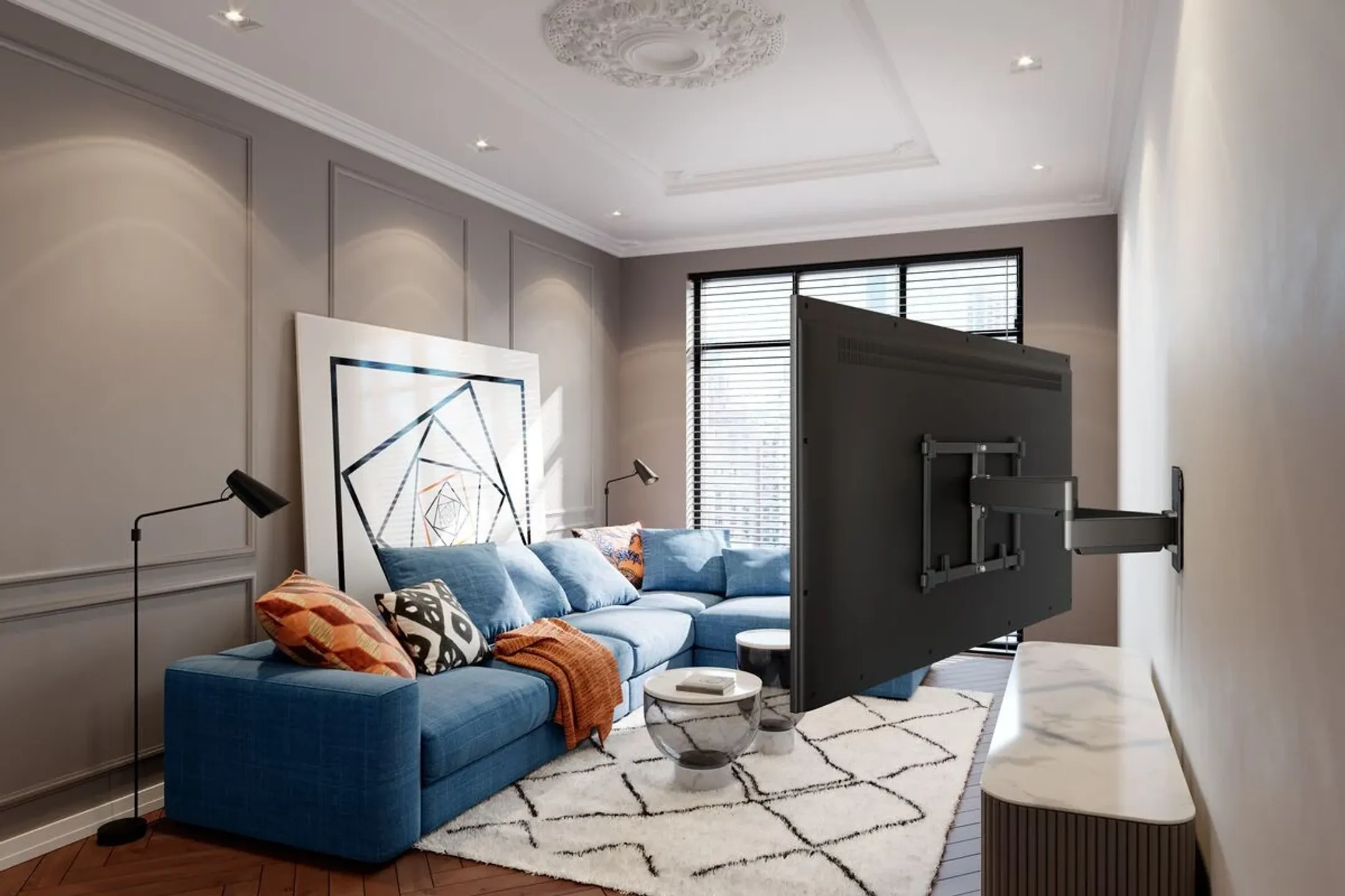 Vogels Support TV TVM 5855 55-100 pouces - Mur image