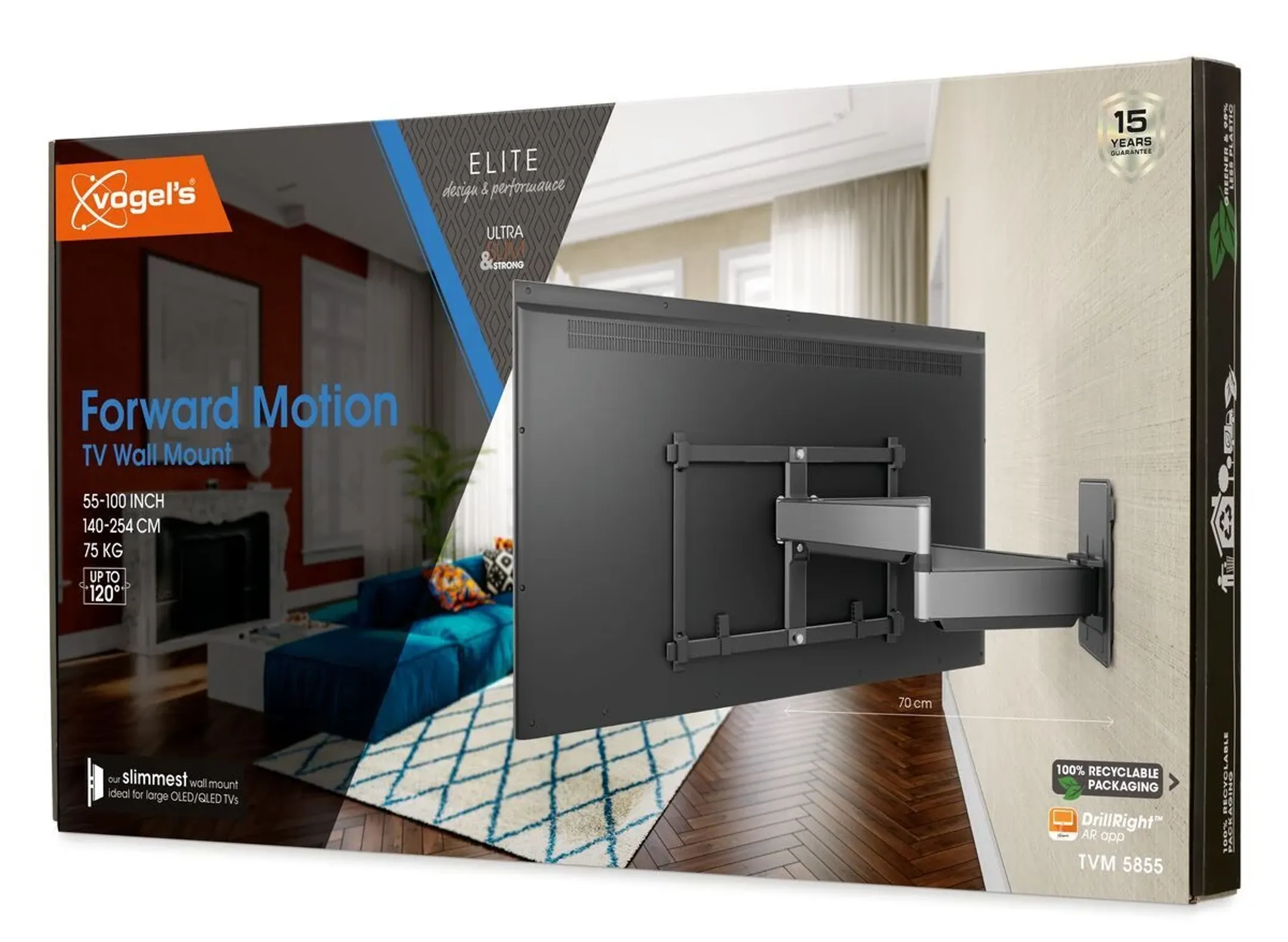 Vogels Support TV TVM 5855 55-100 pouces - Mur image