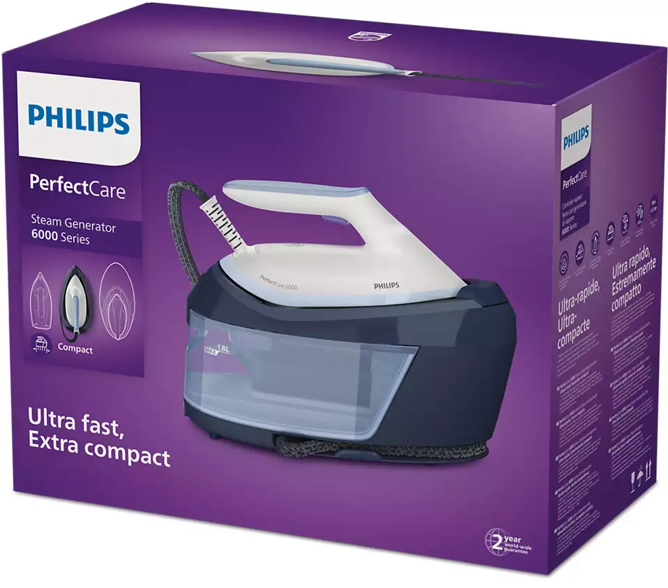 Philips Centrale vapeur PerfectCare 6000 Series PSG6026/20 image