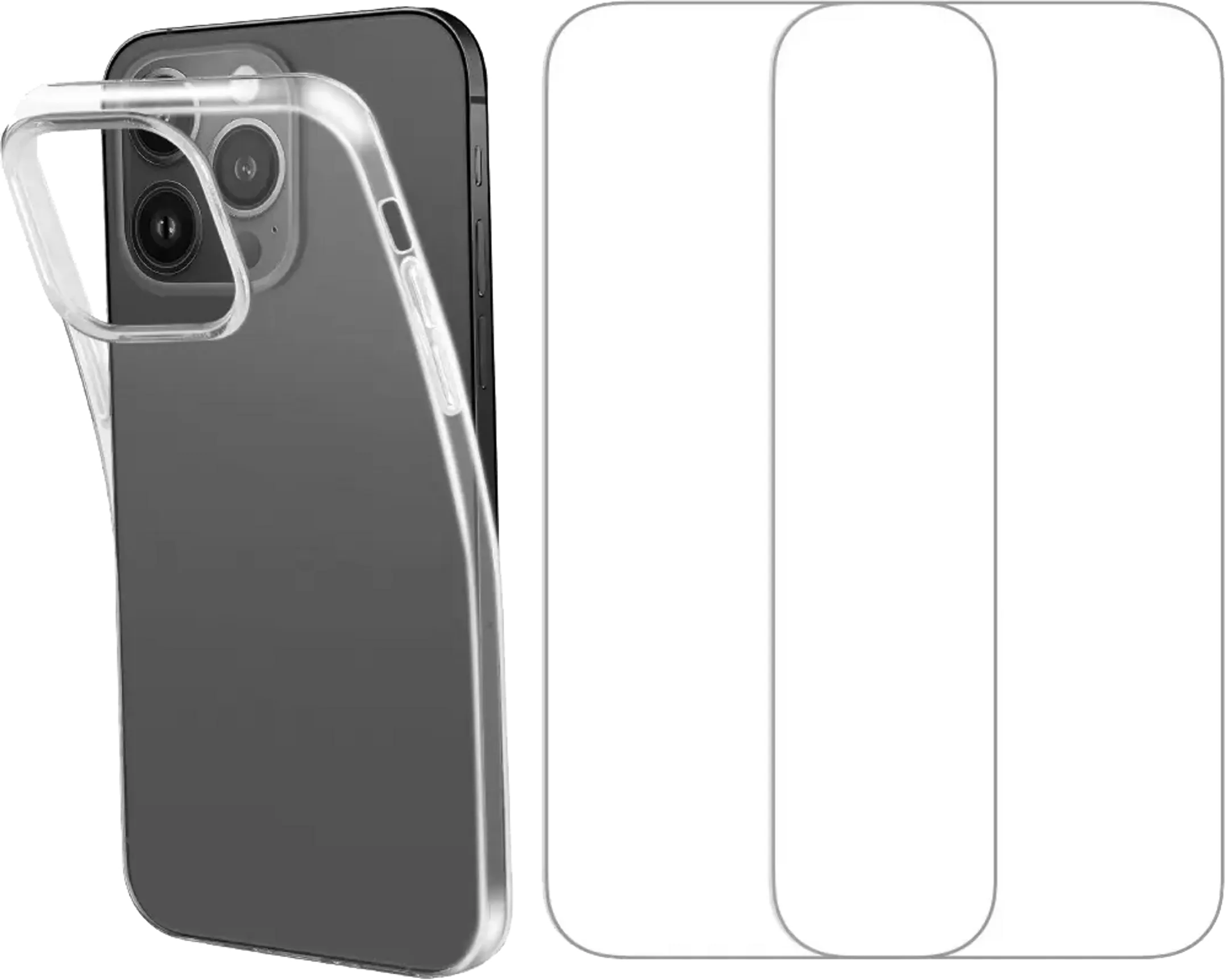Coque + 2 protèges-écran pour iPhone 14 Pro
