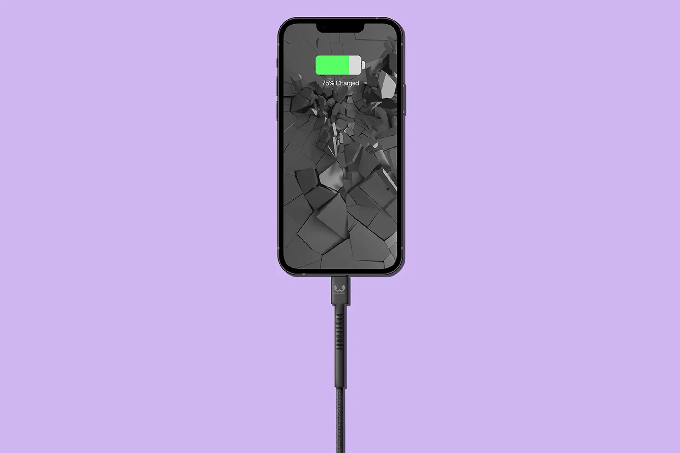 Fresh 'n Rebel Câble Lightning vers USB A - 2 m. - Storm Grey image