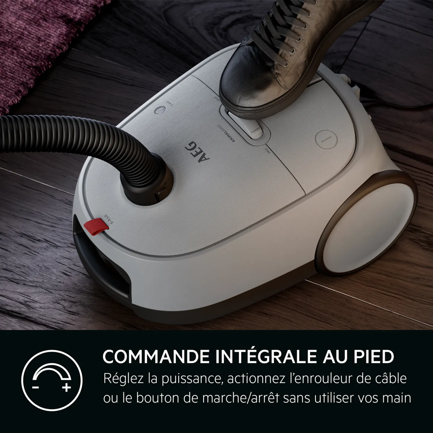 Aspirateur Sans Sac AEG LX7 Power Bleu - Technologie Cyclonique Puissante Et Compacte