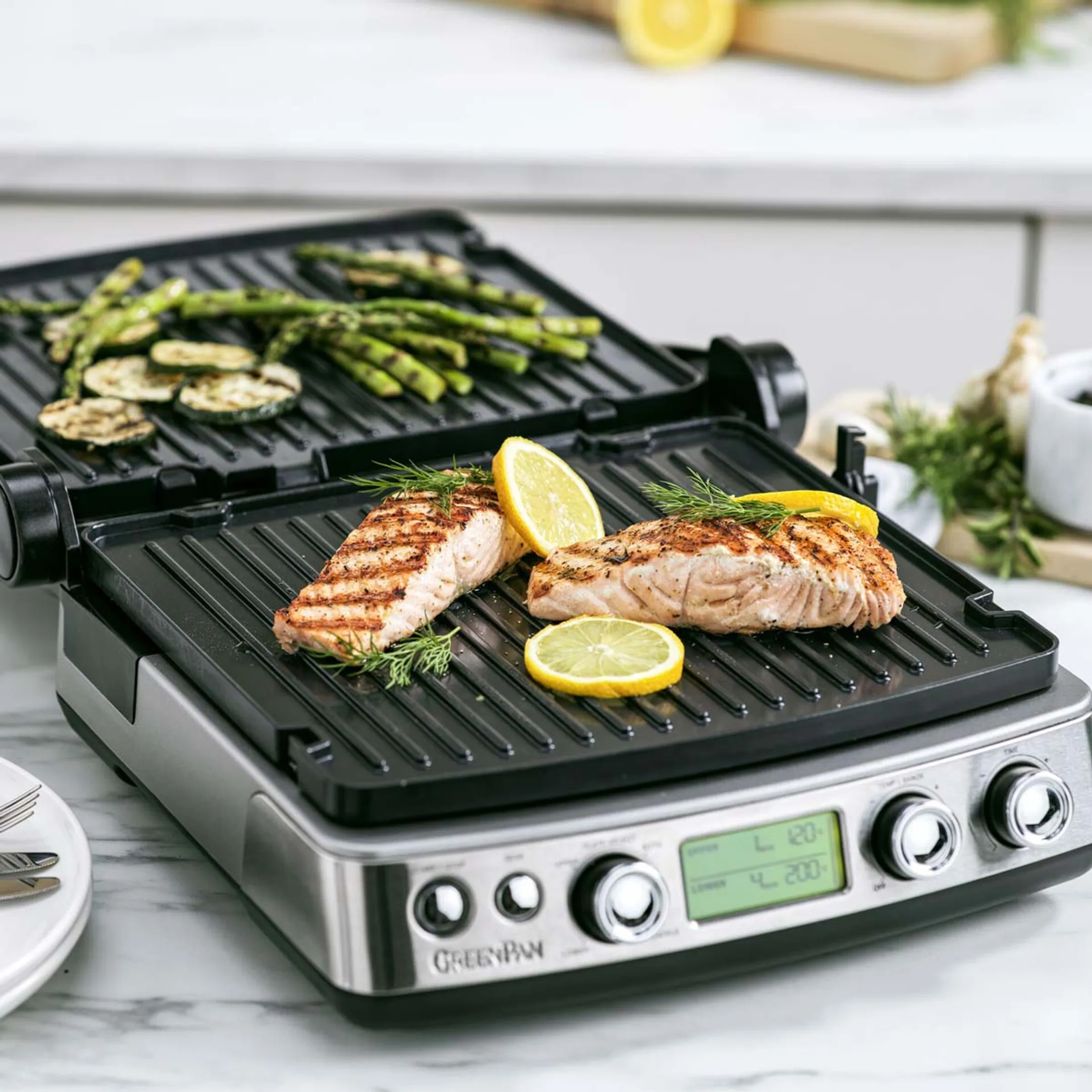 GreenPan Elite Contactgrill Inox image