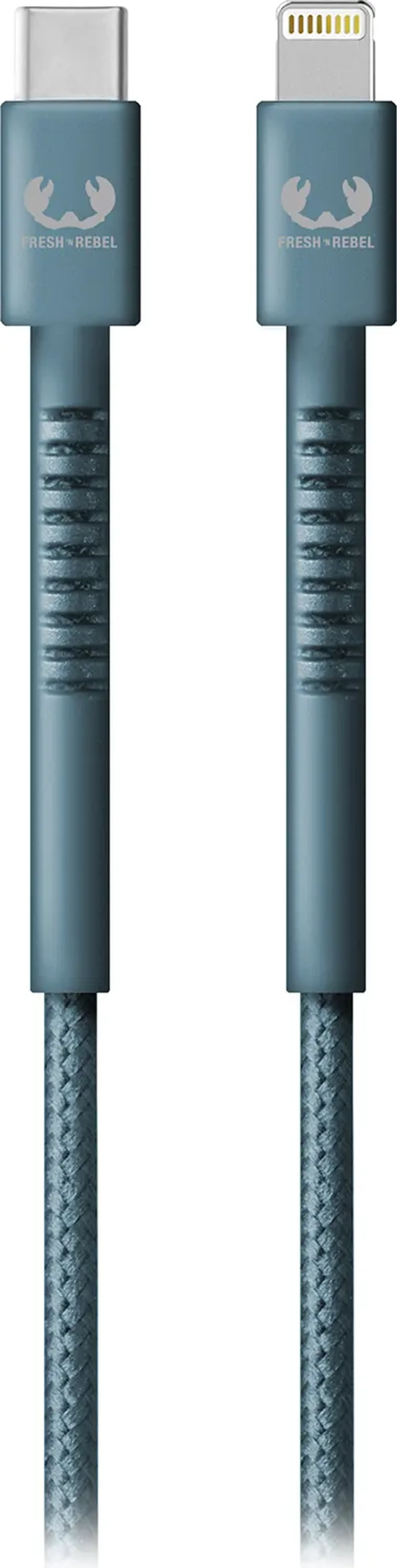 Fresh 'n Rebel Câble Lightning vers USB C - 2 m. - Dive Blue image