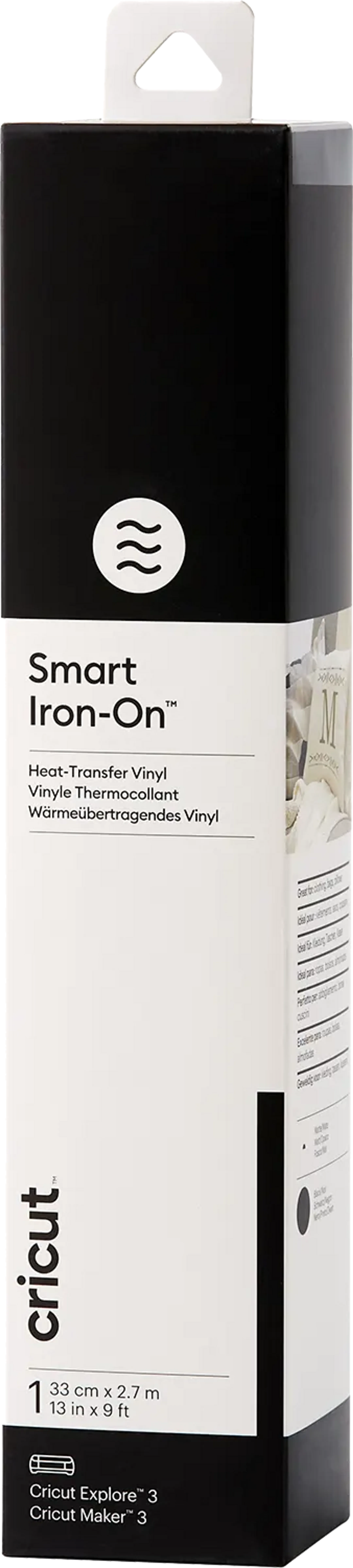 Smart Iron-On™ flex folie - 273 x 33 cm - Zwart