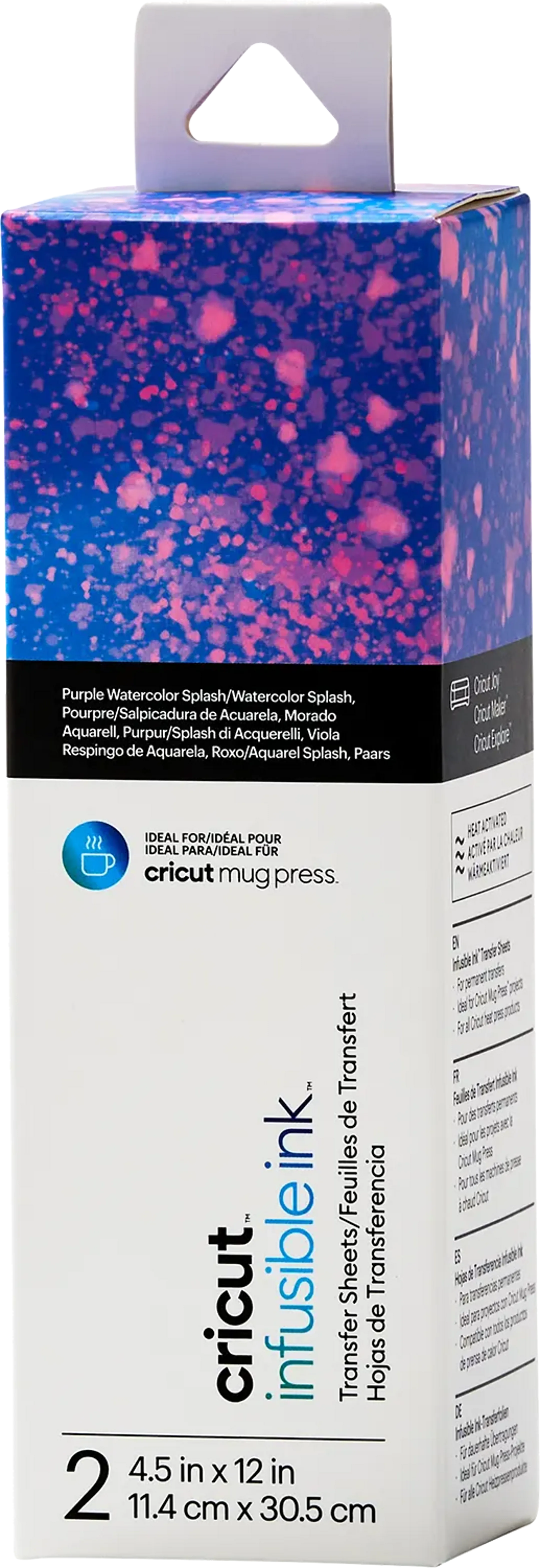 infusible ink™ overdrachtsvellen - Watercolor Splash - 2 stuks