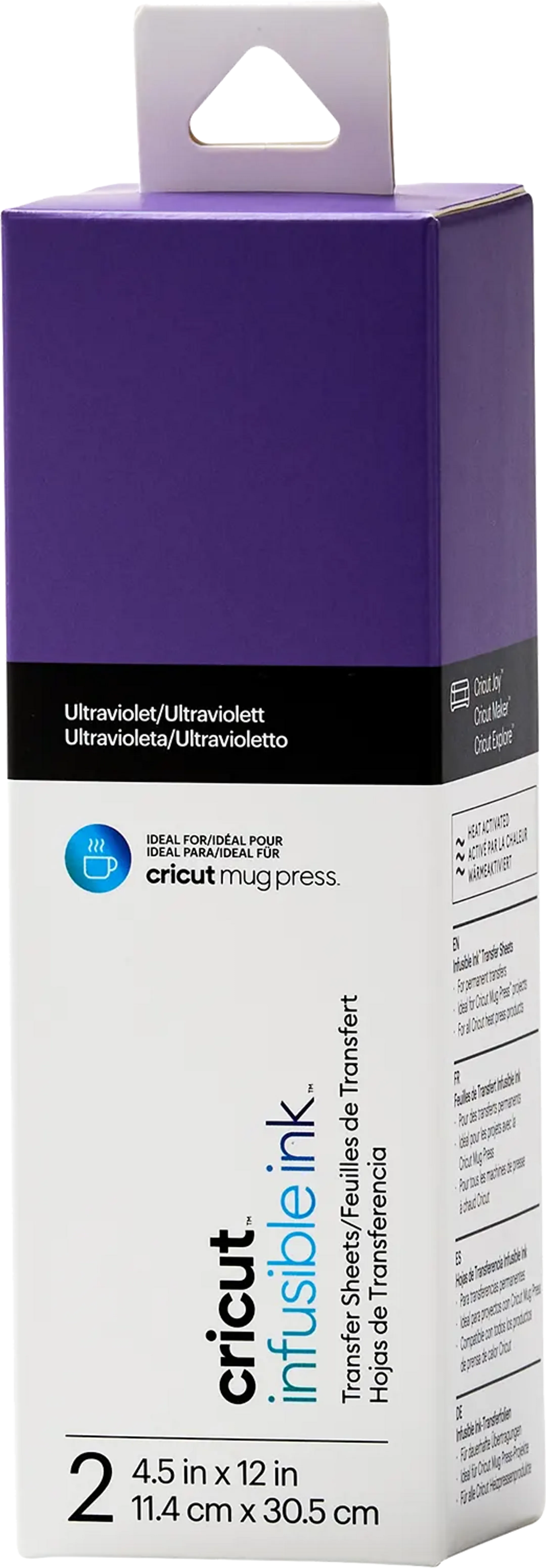 Feuilles de transfert infusible ink™ - Ultraviolet - 2 pièces