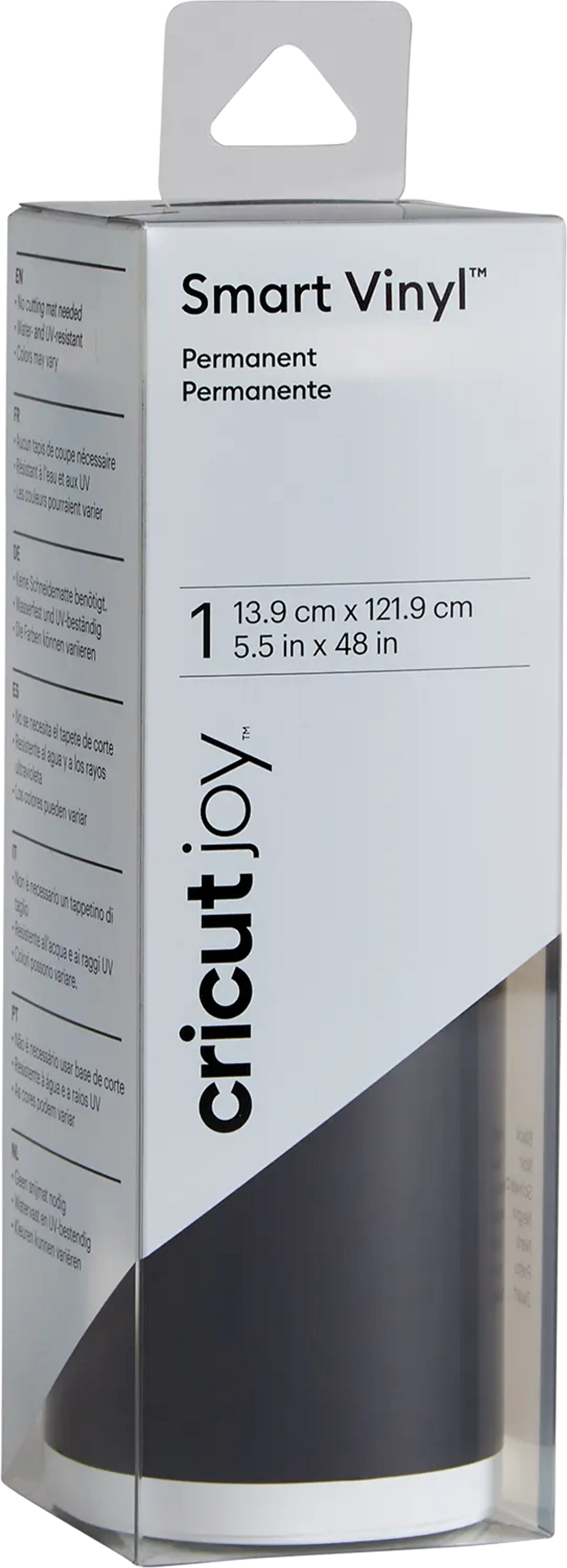 Cricut Permanente Smart Vinyl™ - 122 x 14 cm - Zwart image