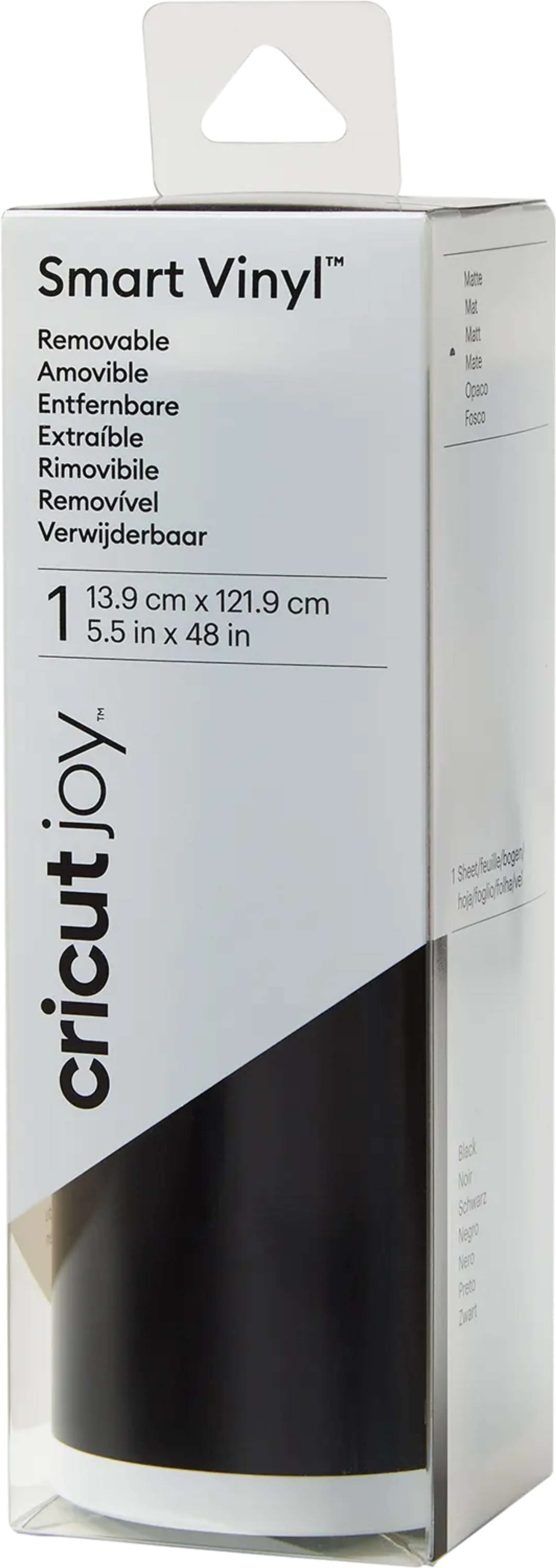 Verwijderbare Smart Vinyl™ - 122 x 14 cm - Zwart