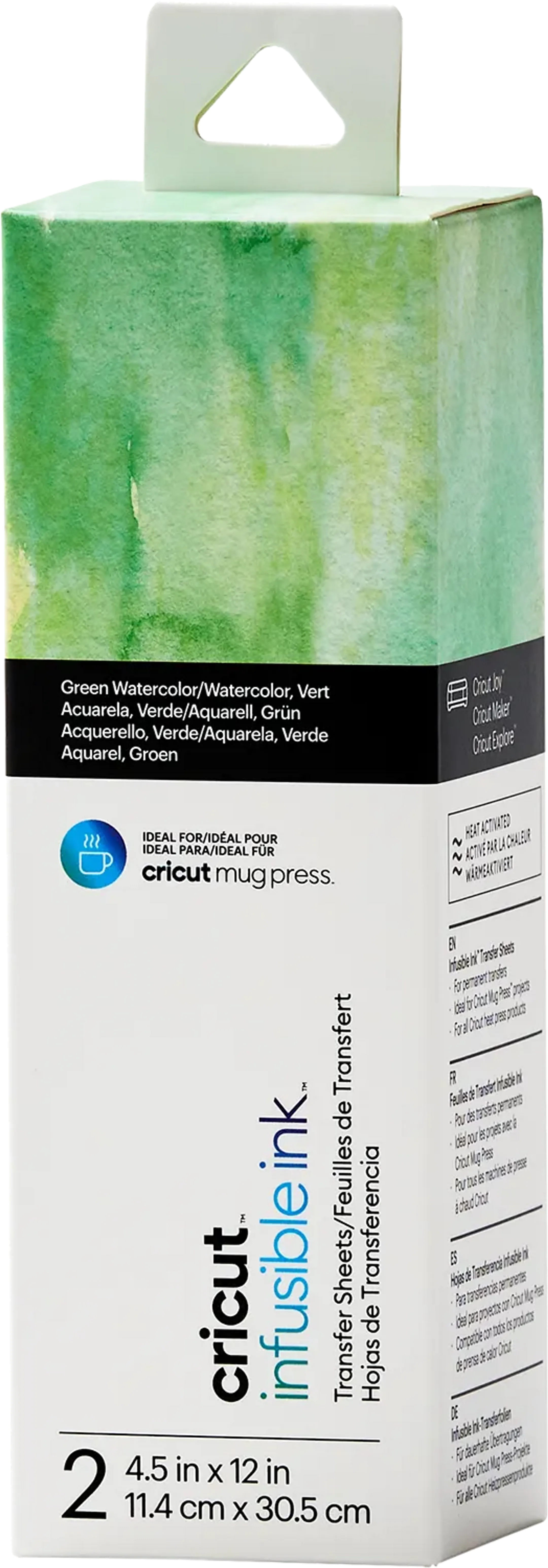Feuilles de transfert infusible ink™ - Green Watercolor - 2 pièces