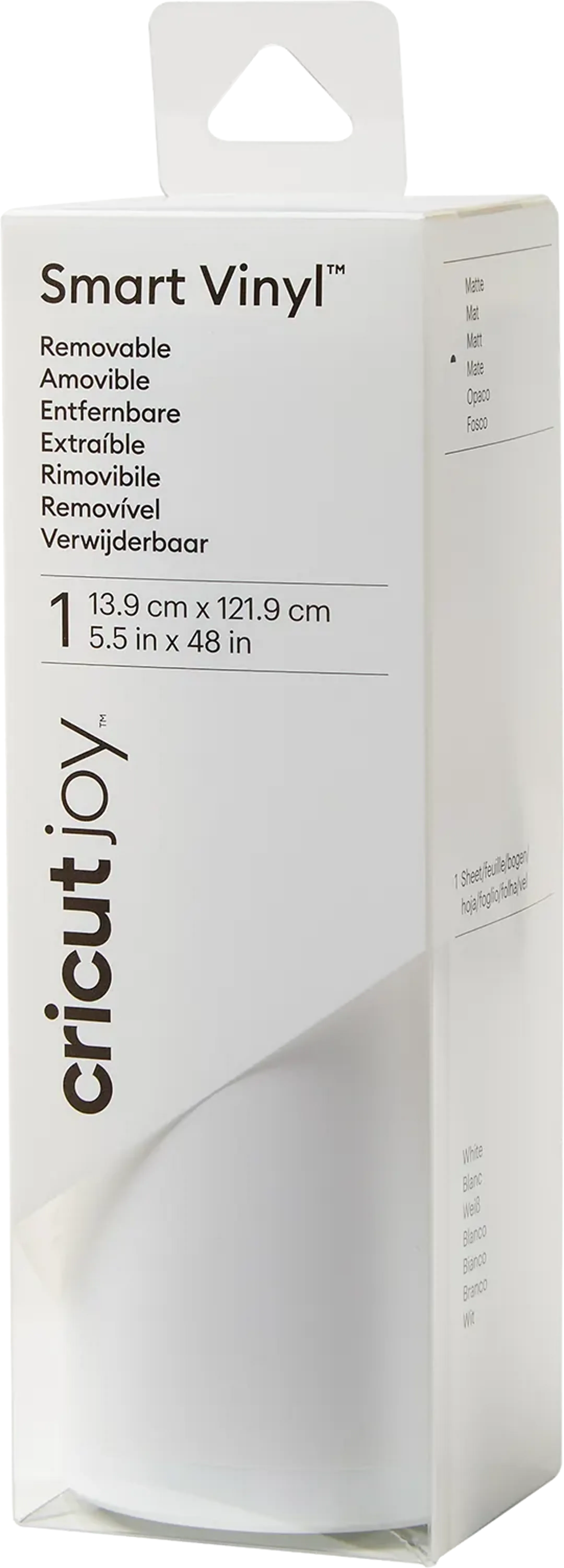 Verwijderbare Smart Vinyl™ - 122 x 14 cm - Wit